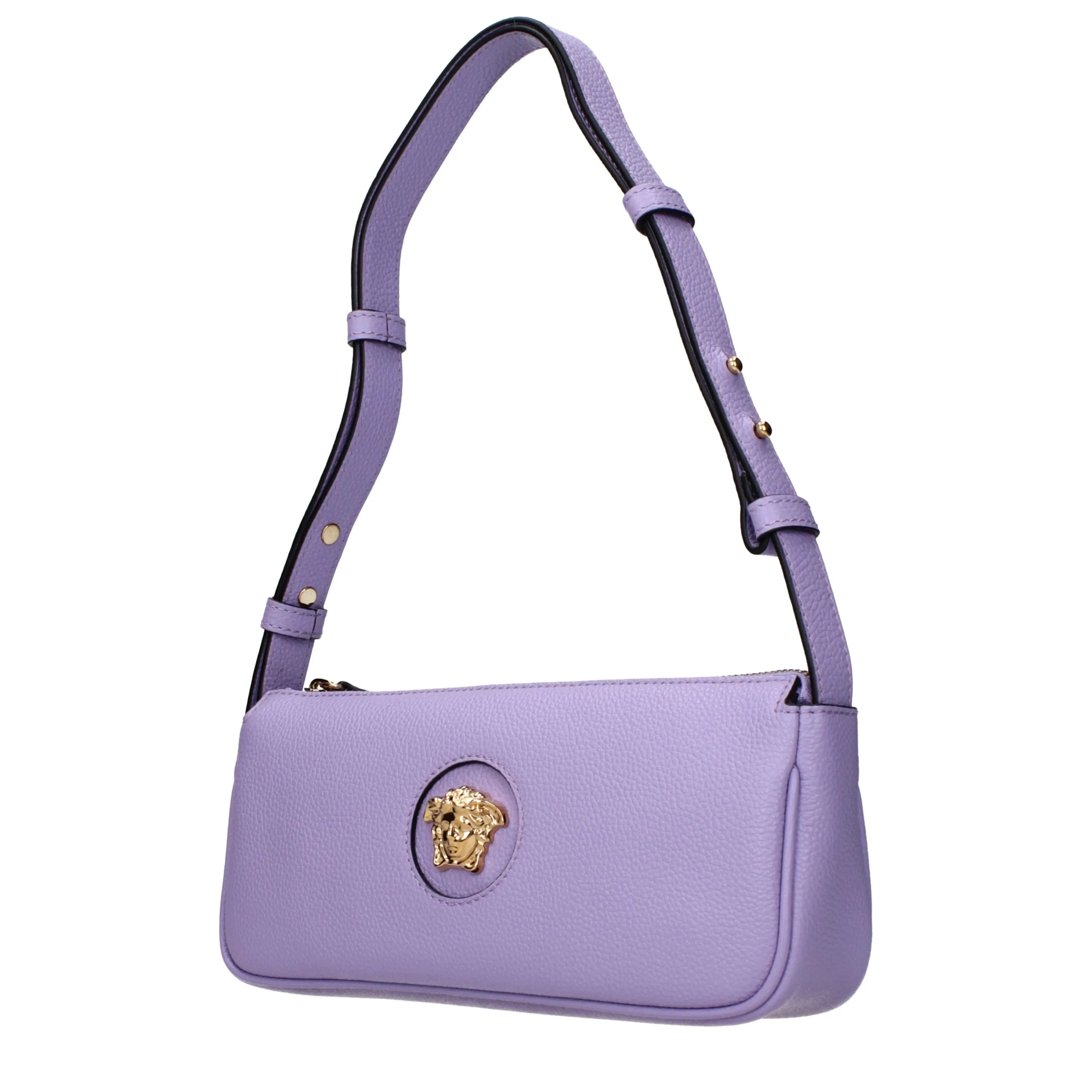 Purple Leather Shoulder Bag - Image 2