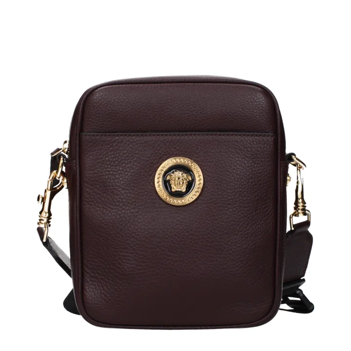 Purple Leather Crossbody Bag