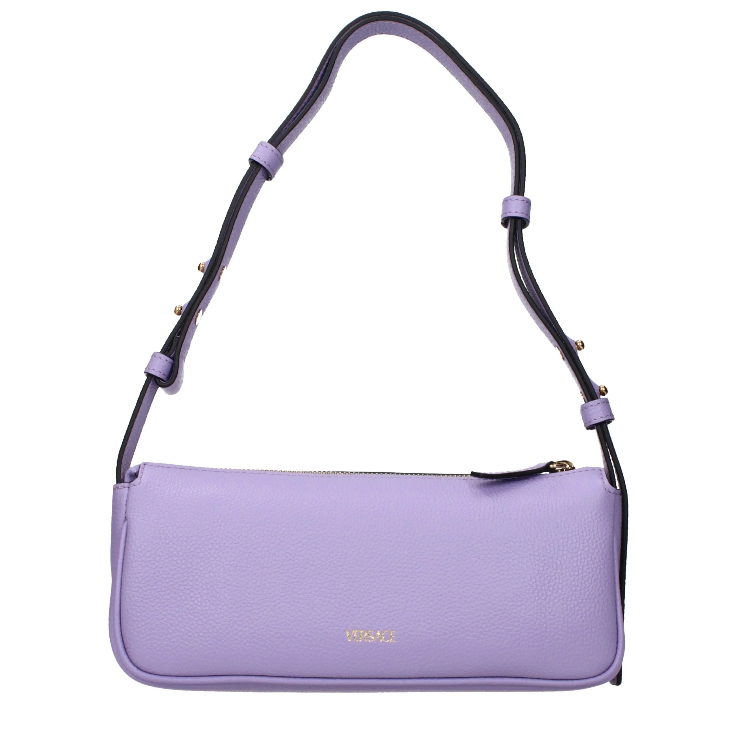Purple Leather Shoulder Bag - Image 3