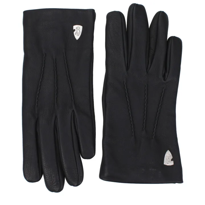 Black Leather Gloves