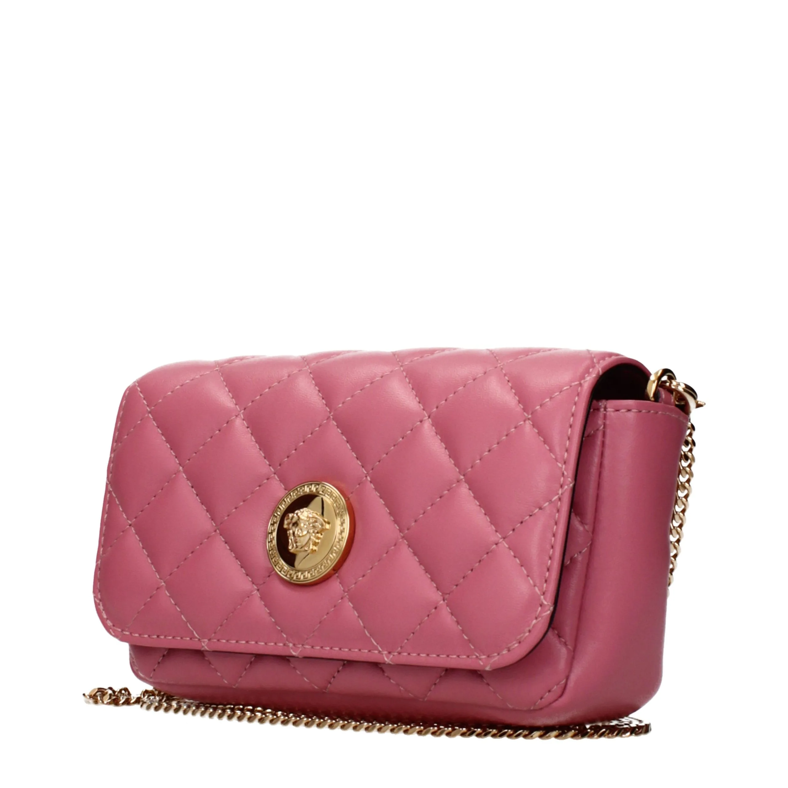 Pink Leather Crossbody Bag - Image 2