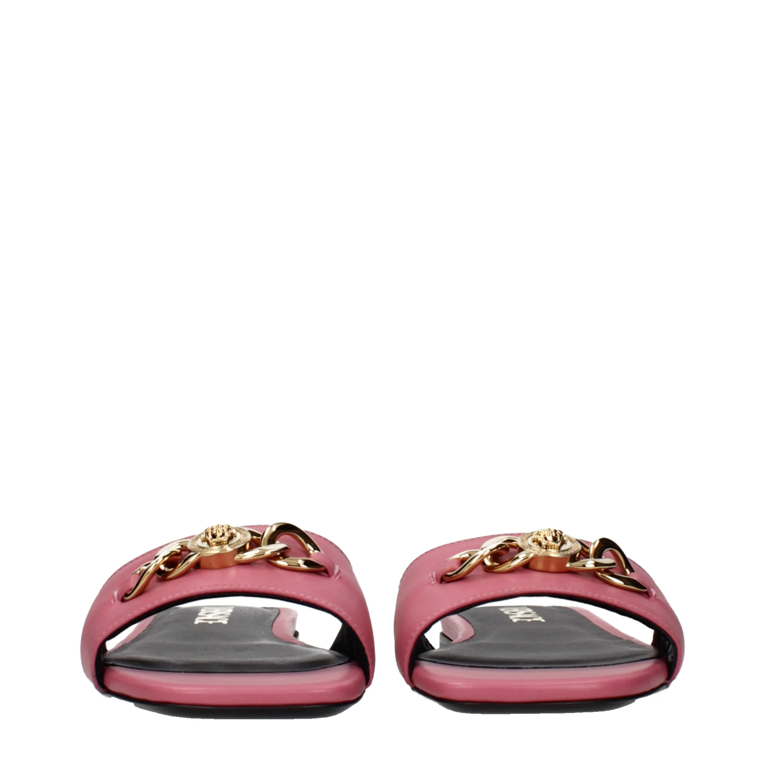 Pink Leather Slippers - Image 3