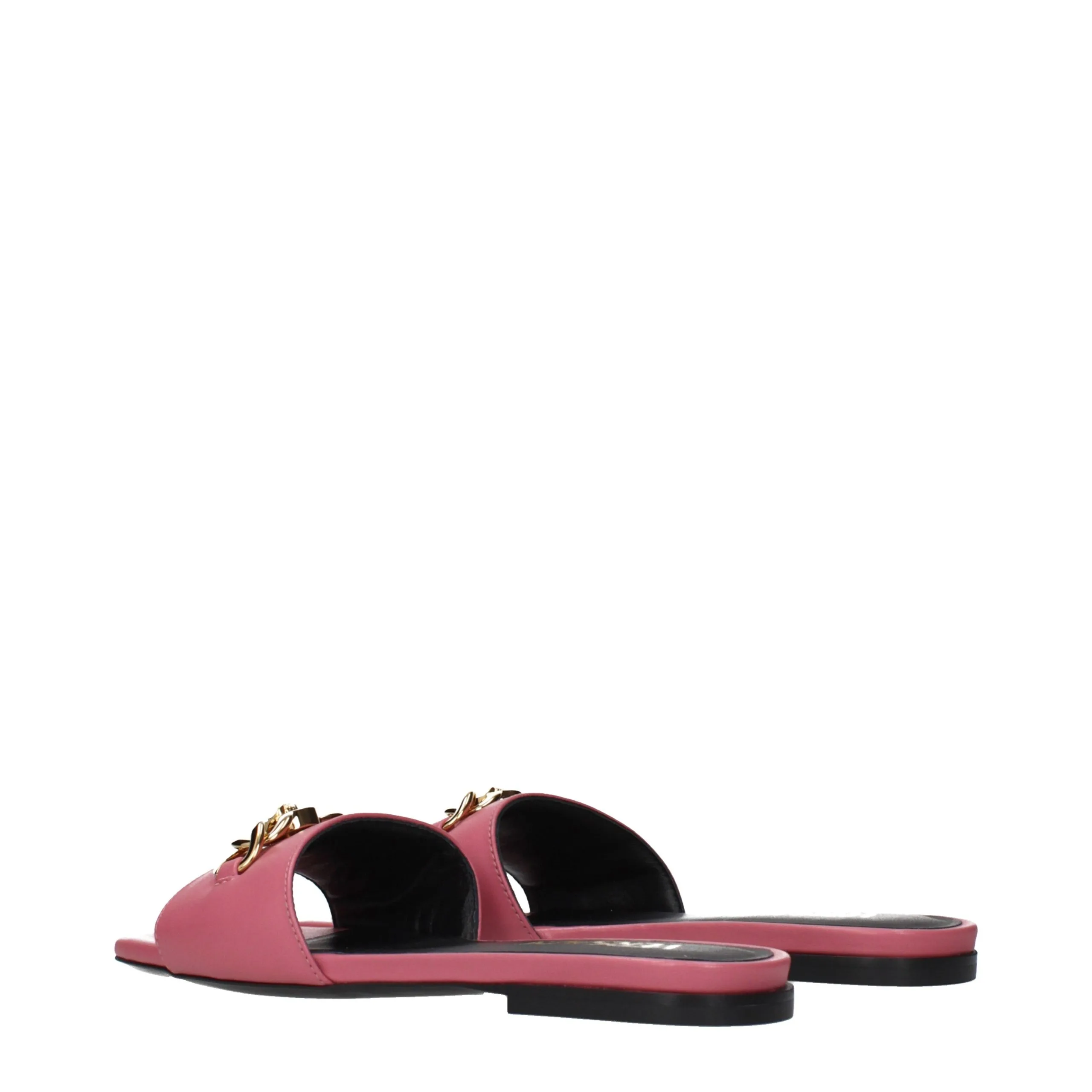 Pink Leather Slippers - Image 4