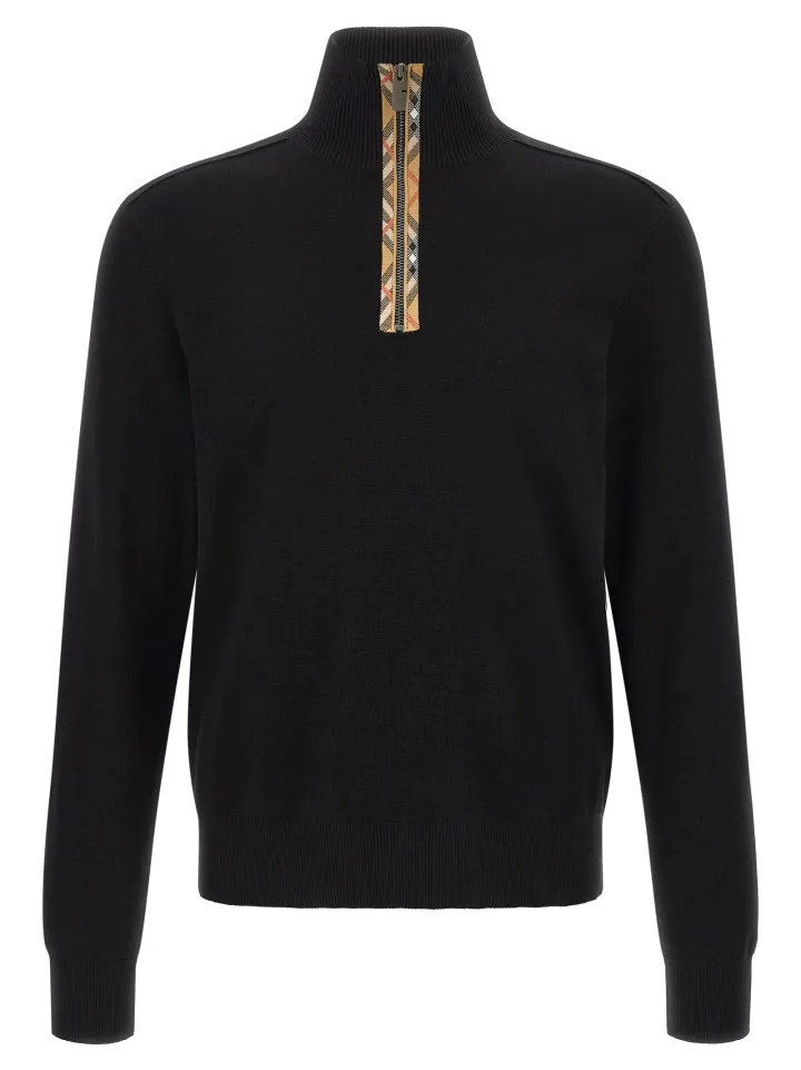 Black Wool Cardigan