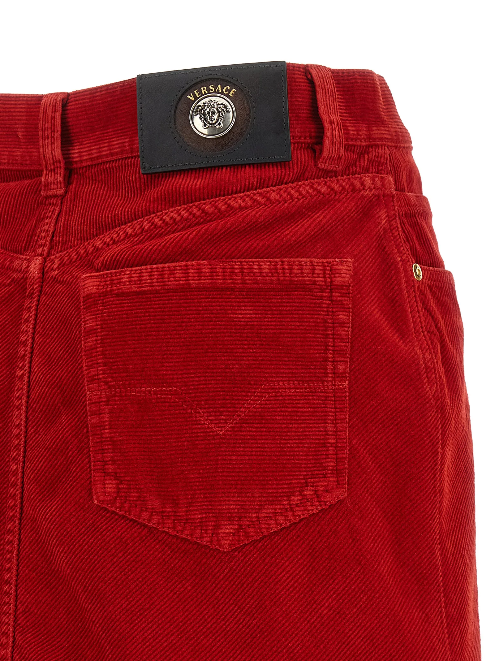 Red Cotton Long Skirt - Image 4
