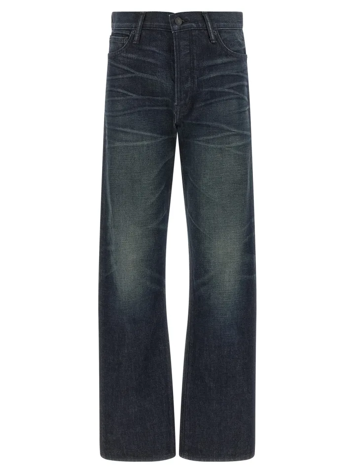 Blue Cotton Jeans Denim