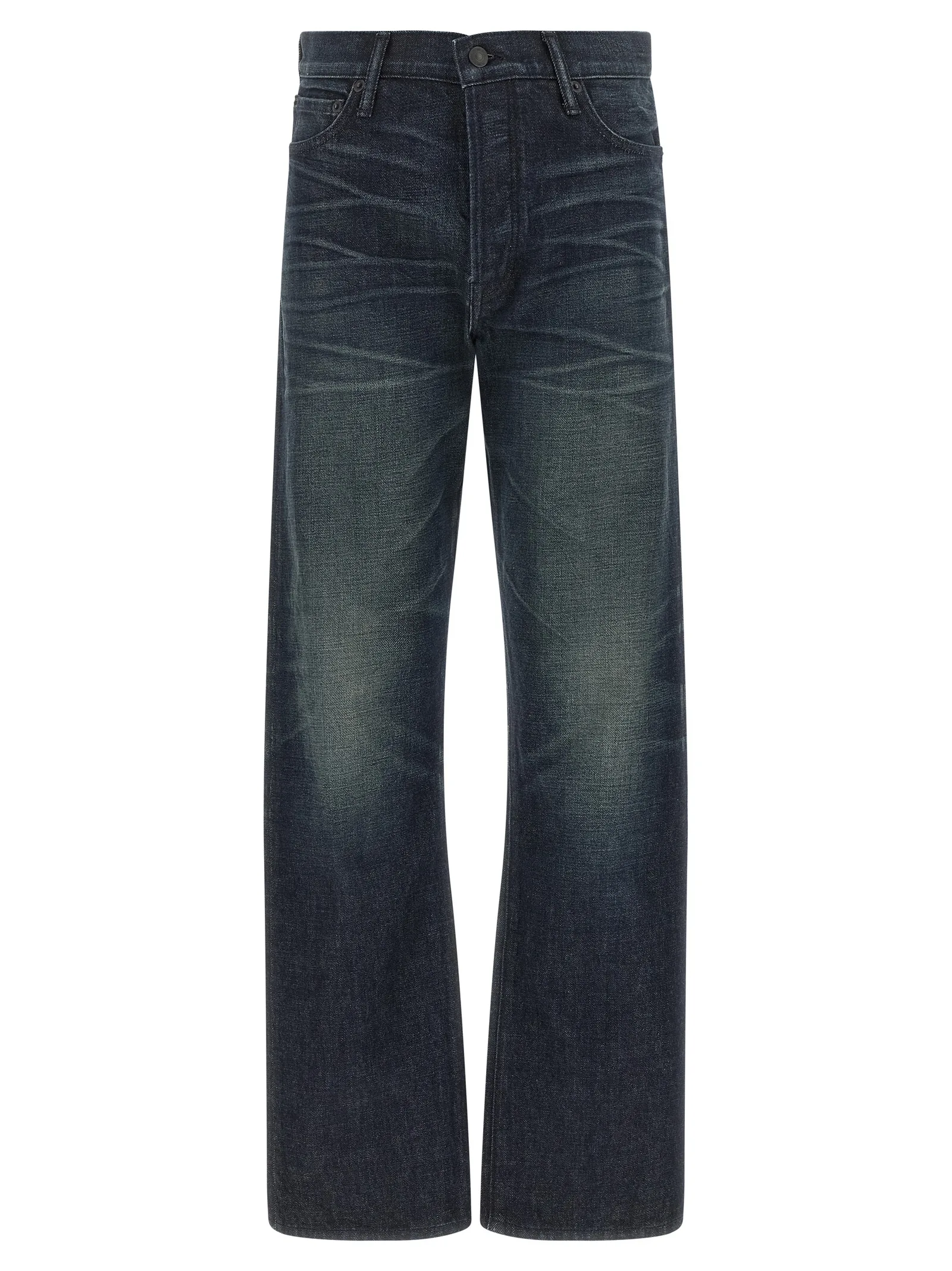 Blue Cotton Jeans Denim