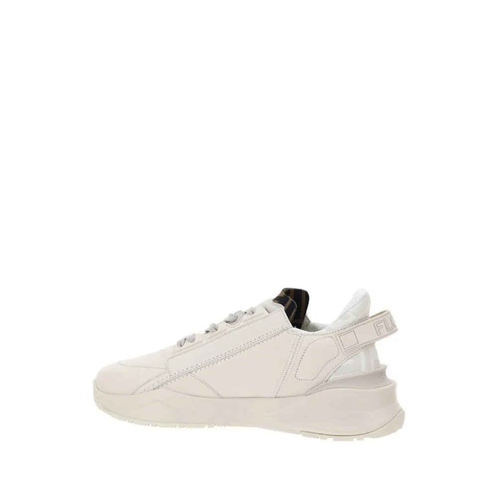Beige Calf Leather Bos Taurus Athletic Sneakers - Image 5