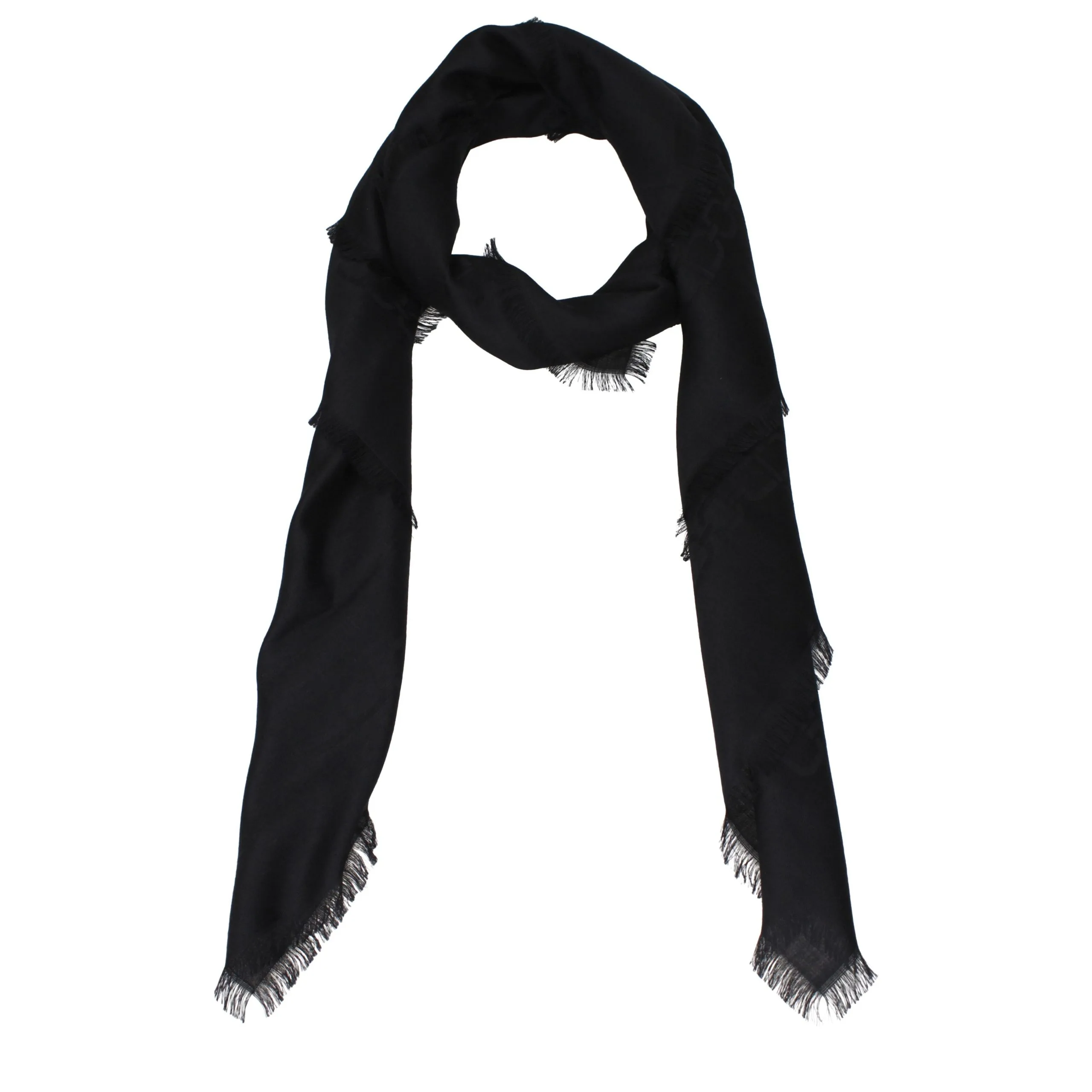 Black Cashmere Foulard