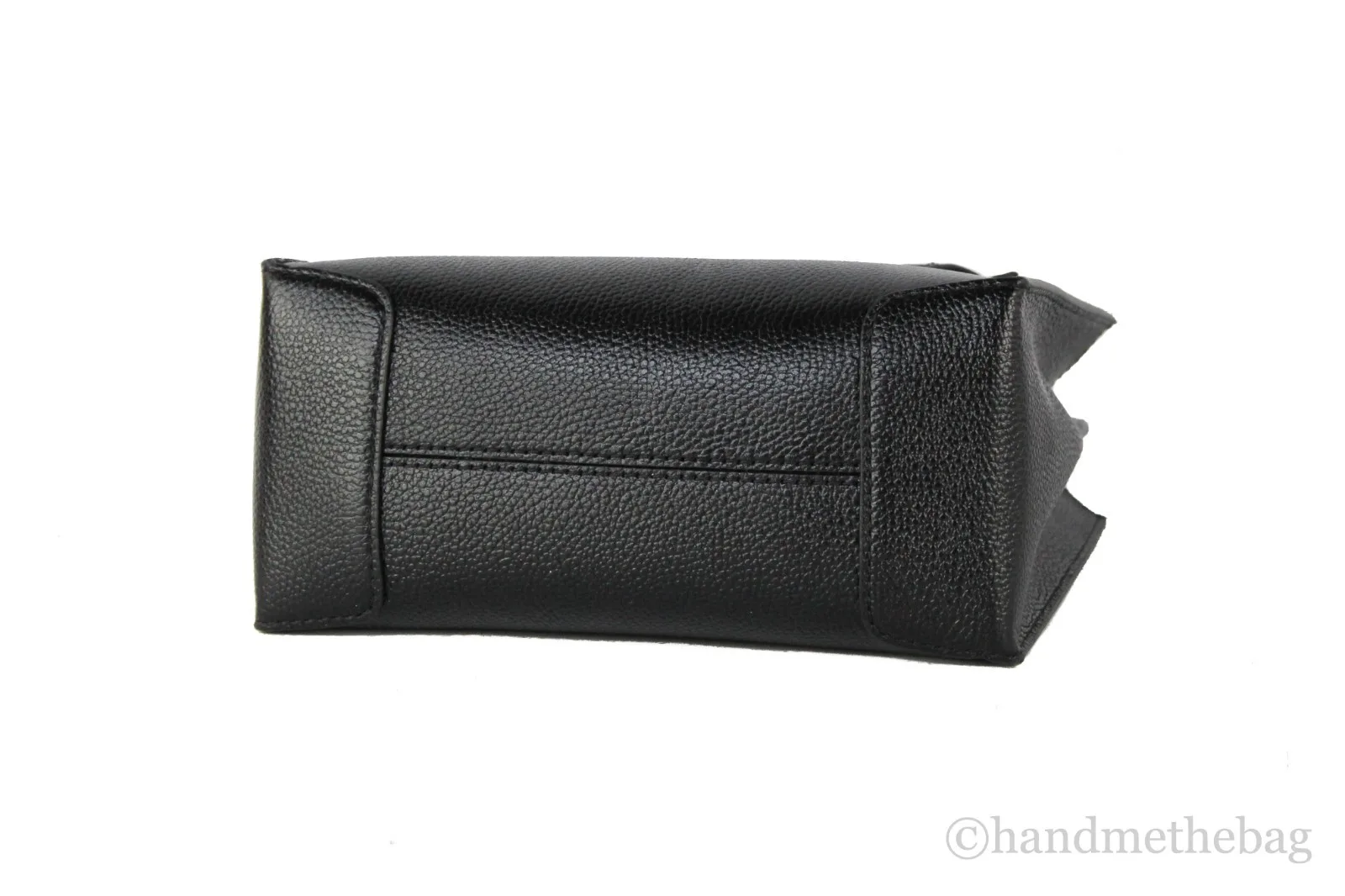 Michael Kors Mercer Medium Leather Messenger Crossbody Handbag (Black Solid) - Image 4