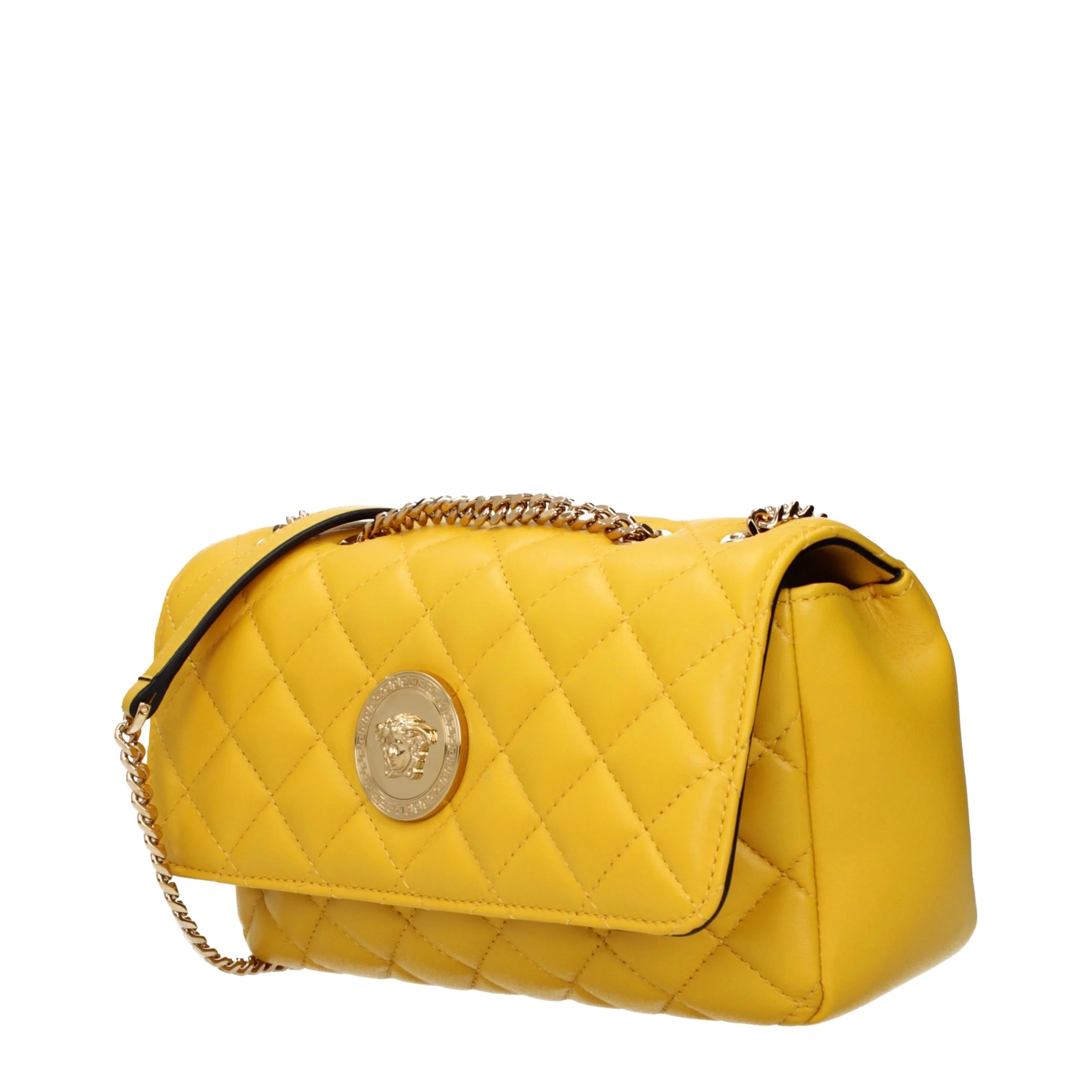 Yellow Leather Shoulder Bag - Image 2