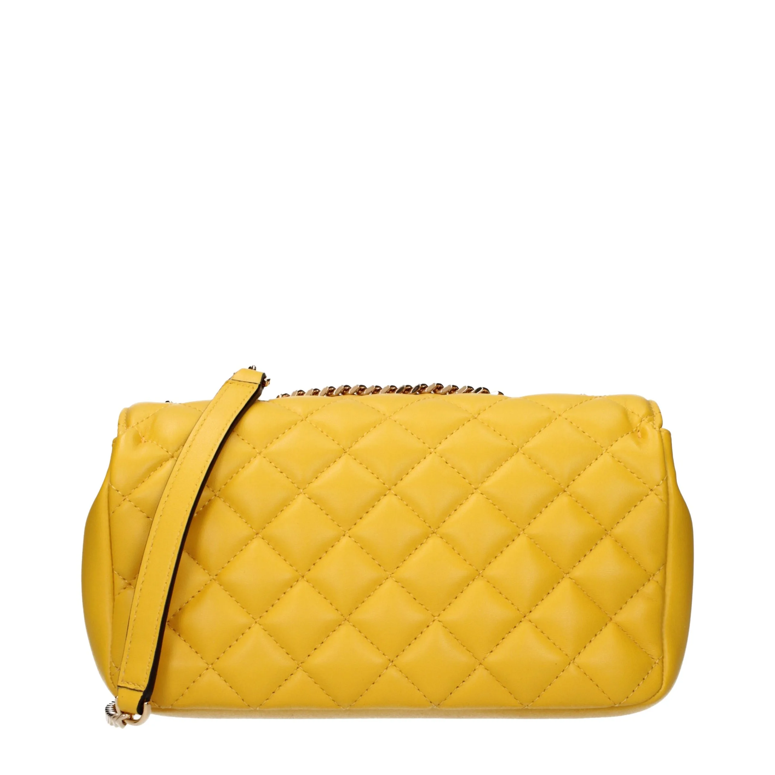 Yellow Leather Shoulder Bag - Image 3