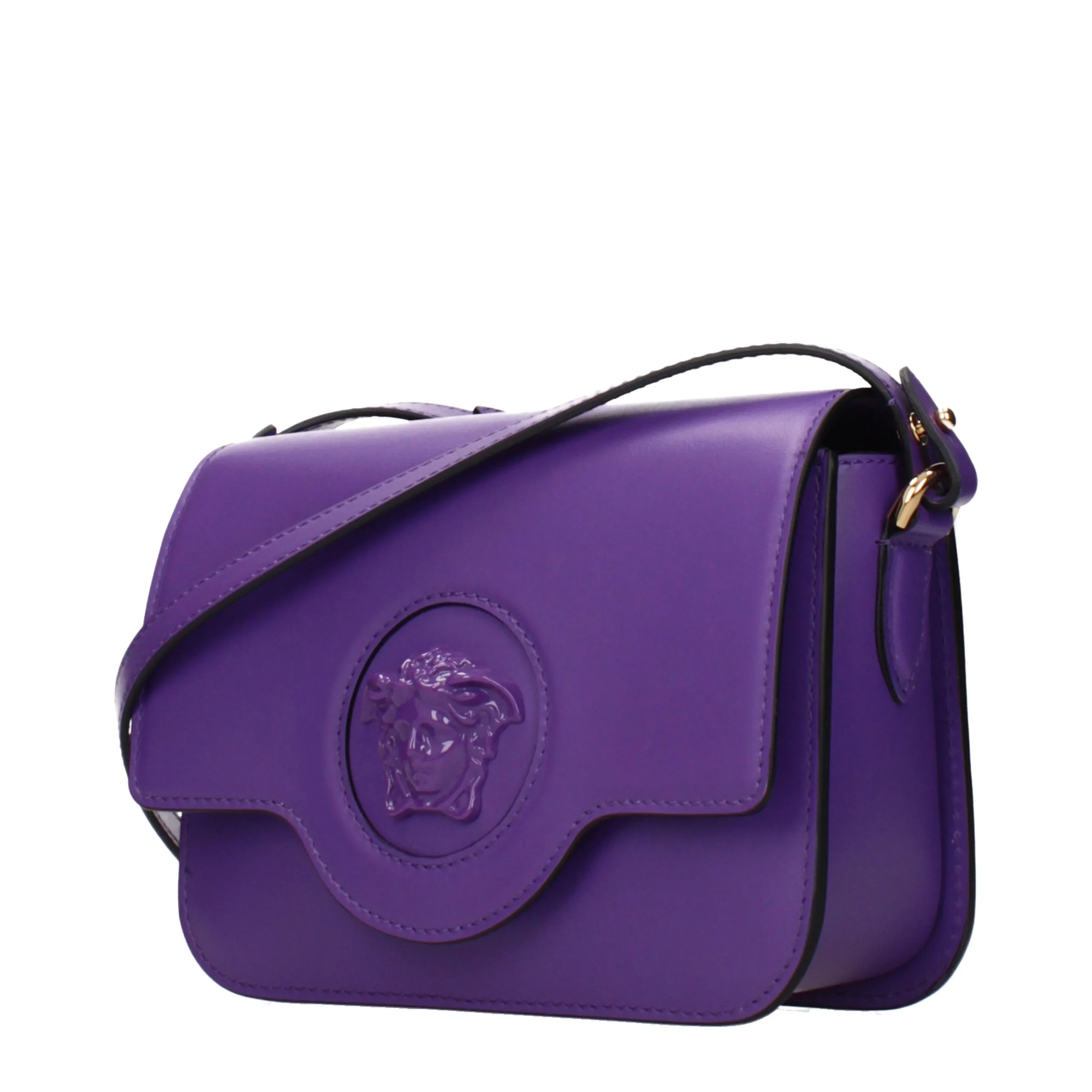 Purple Leather Crossbody Bag - Image 2