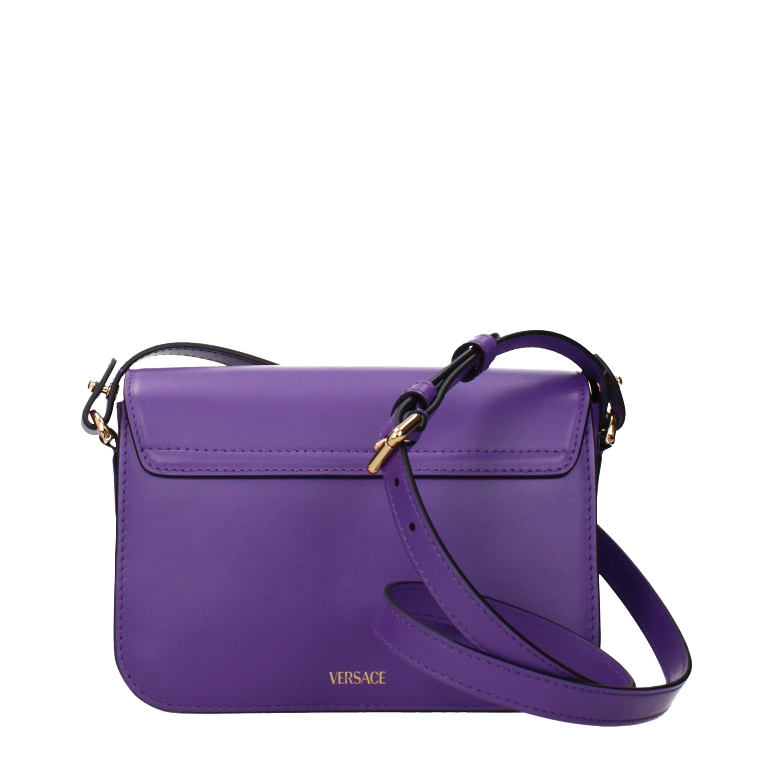 Purple Leather Crossbody Bag - Image 3