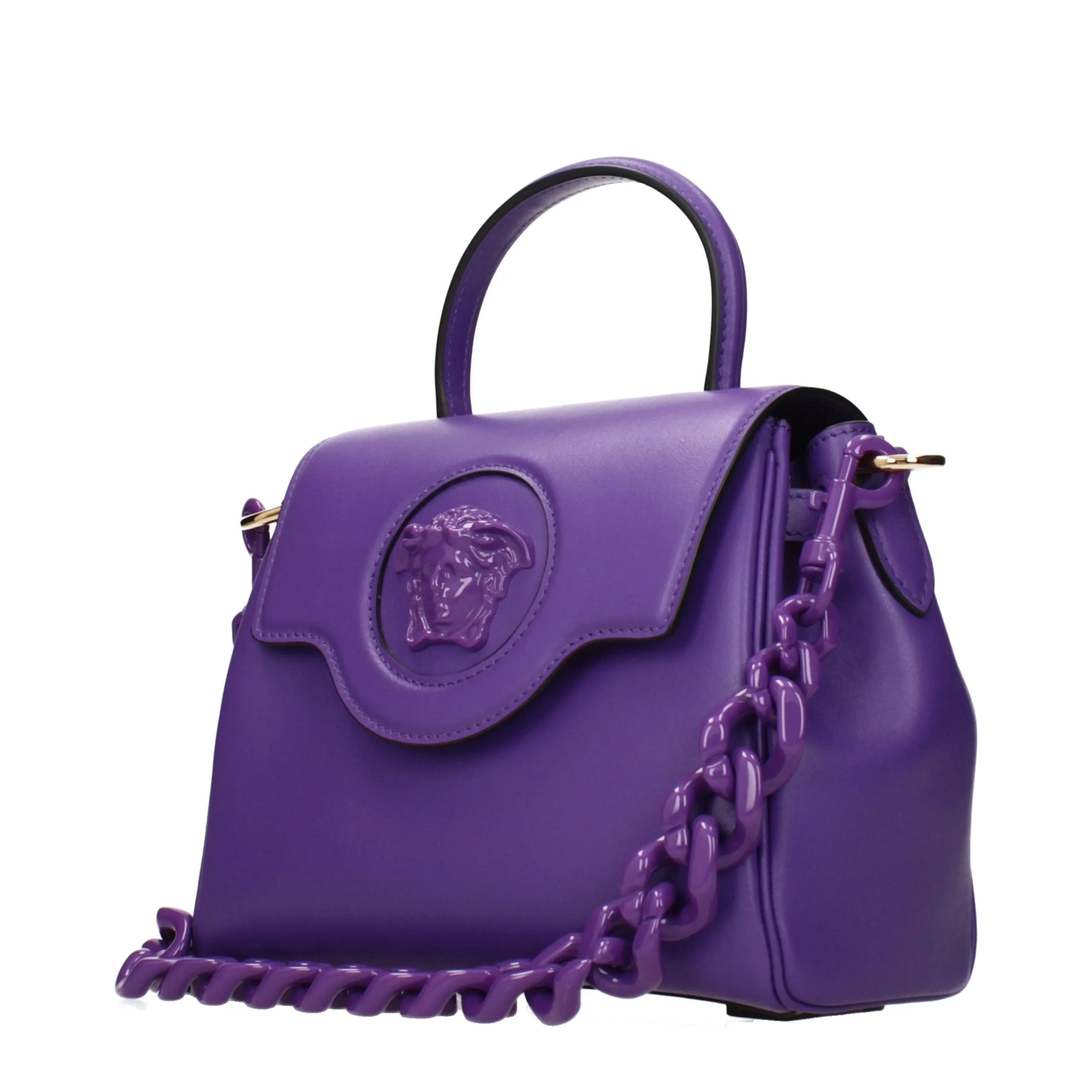 Purple Leather Handbag - Image 2