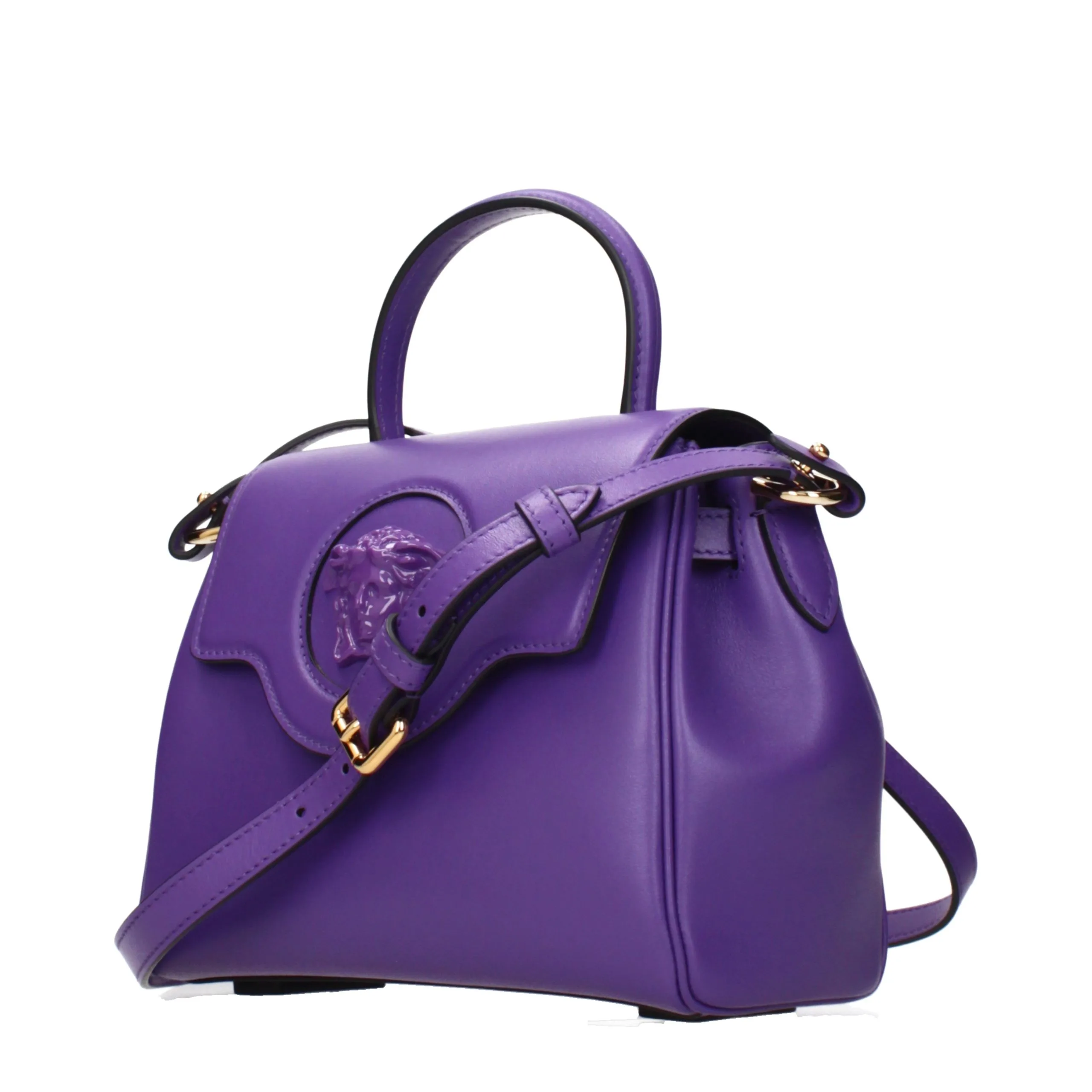 Purple Leather Handbag - Image 3