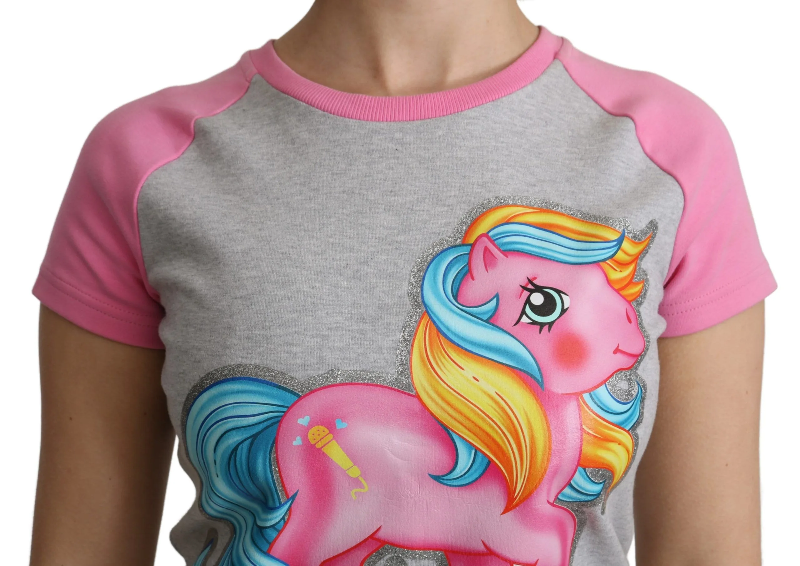 Gray and pink Cotton T - shirt My Little Pony Top - Image 5