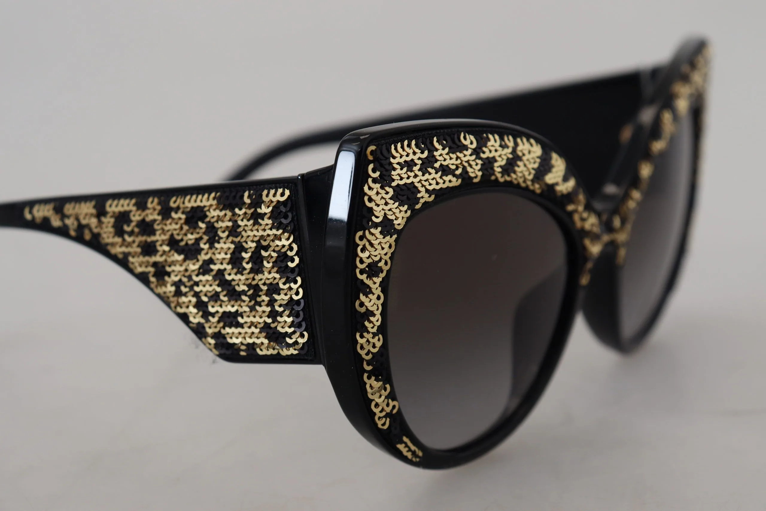 Black Gold Sequin Butterfly Polarized DG4326 Sunglasses - Image 6
