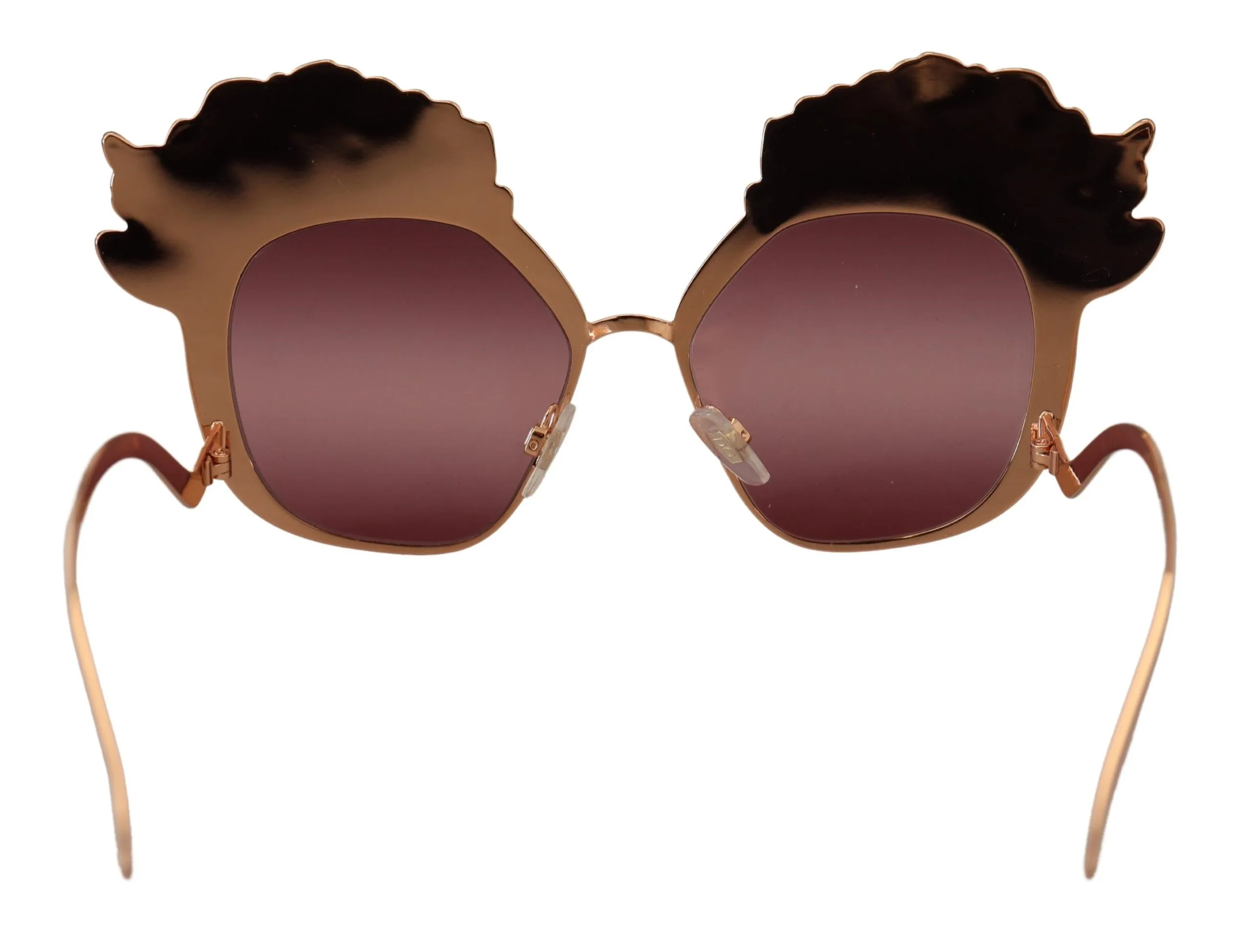 Pink Gold Rose Sequin Embroidery DG2202 Sunglasses - Image 5