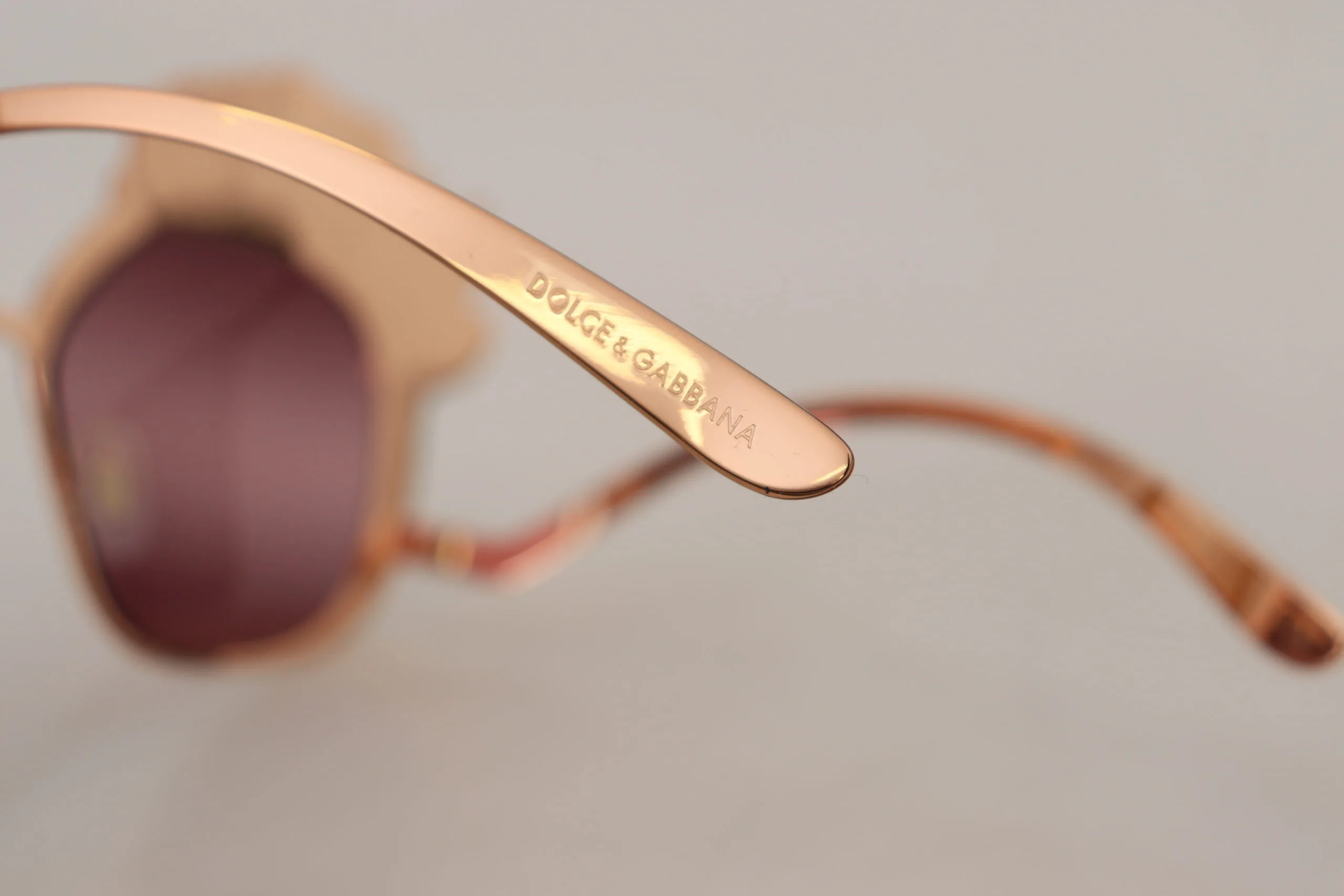 Pink Gold Rose Sequin Embroidery DG2202 Sunglasses - Image 6