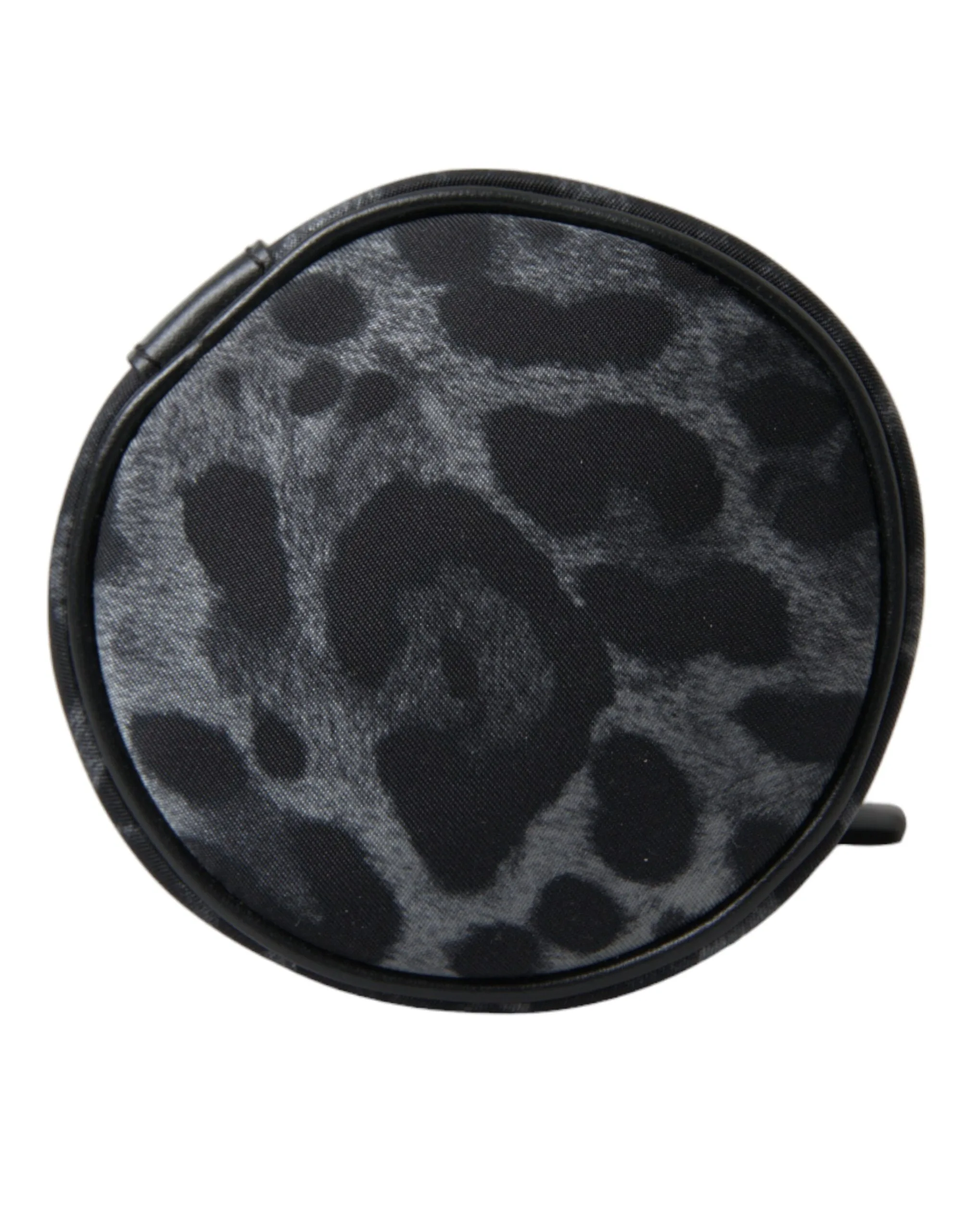 Black Leopard Round Slim Tote Bottle Cage Bag - Image 3
