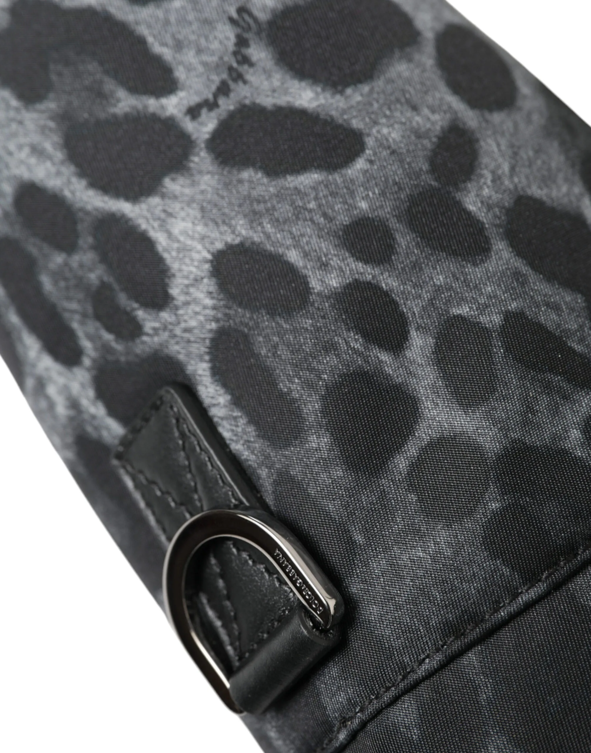Black Leopard Round Slim Tote Bottle Cage Bag - Image 4