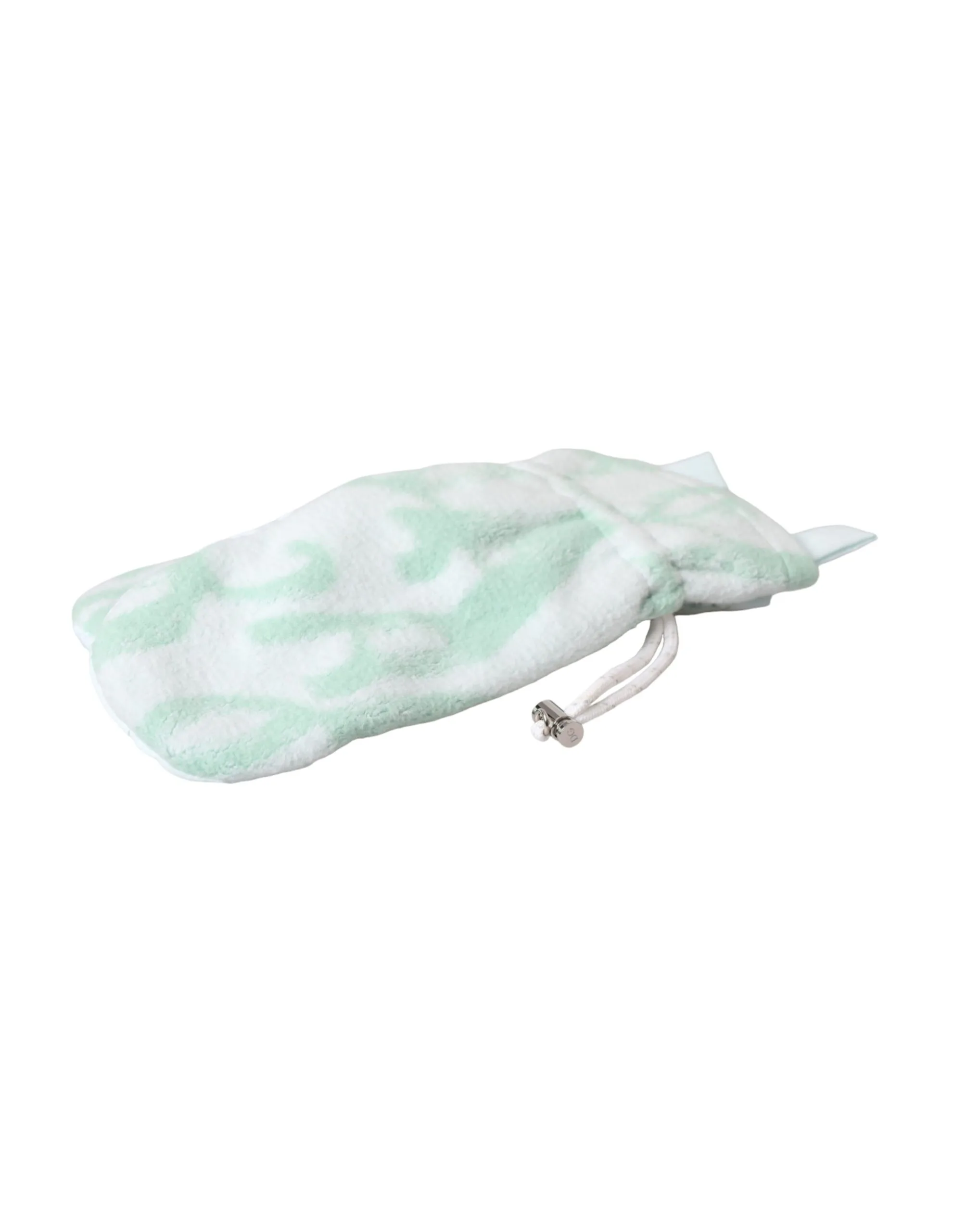 White Nylon Fleece Wrist Length Mitten Gloves - Image 5