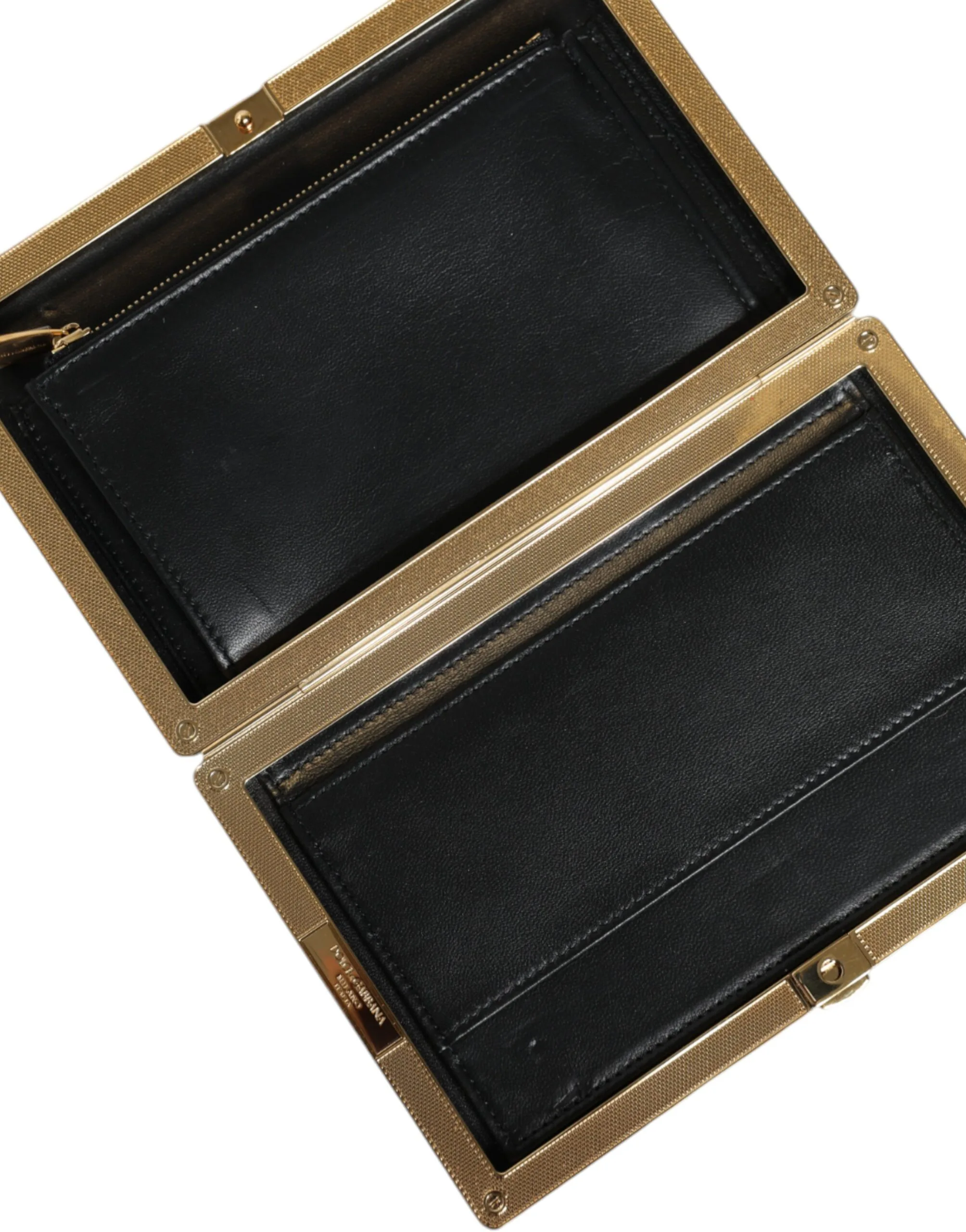 Multicolor Floral Gold Frame Clutch Evening Purse Bag - Image 6