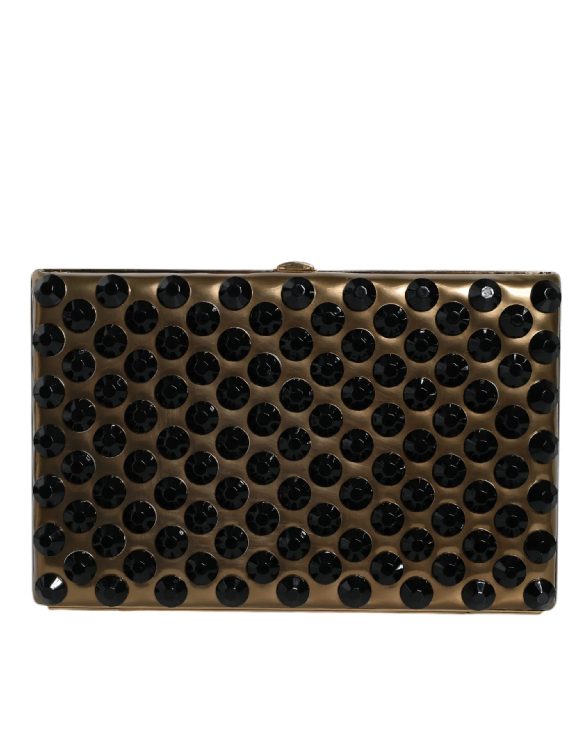 Gold Crystal Bifold Clutch Evening Party Women Purse Bag - Image 3