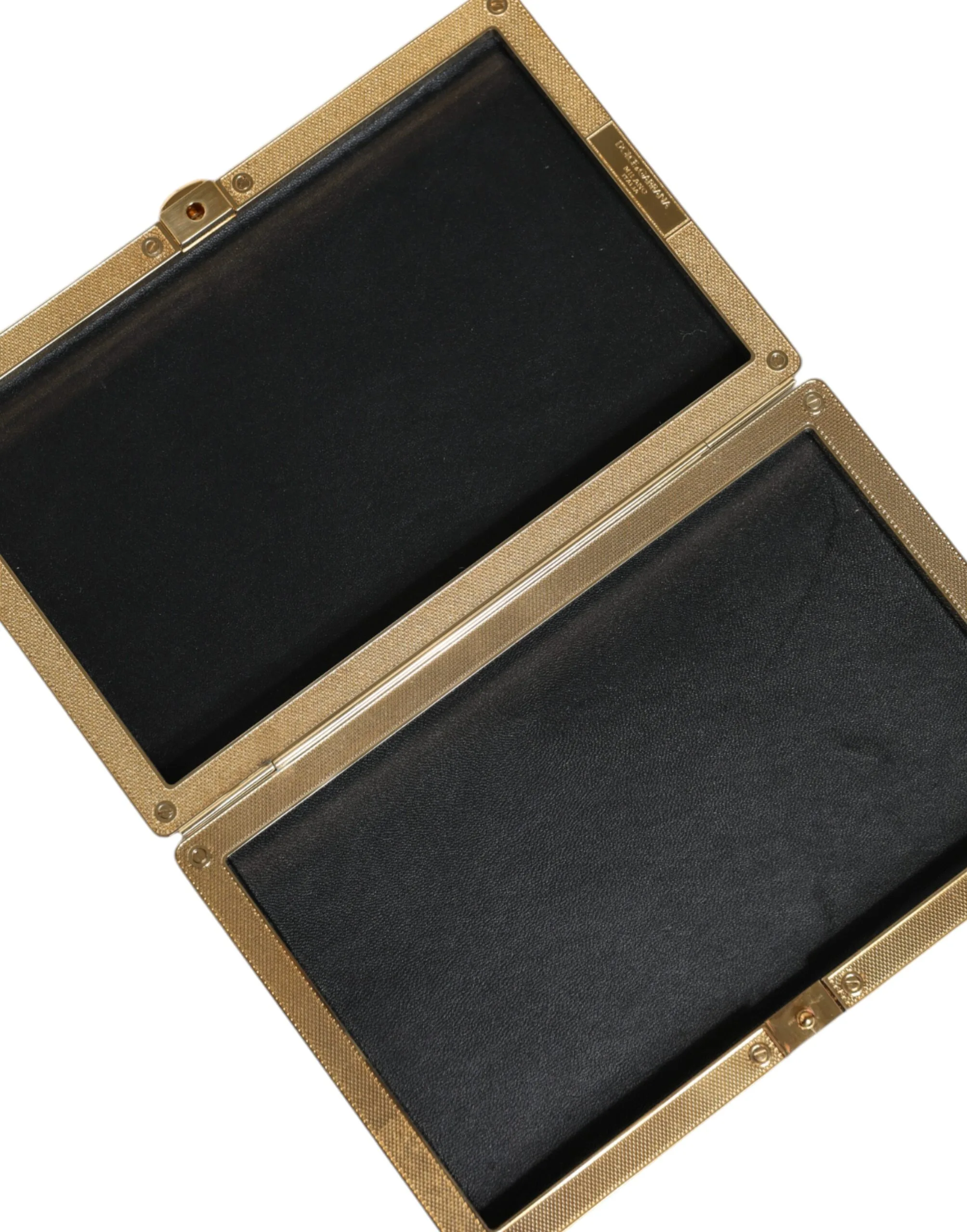 Gold Crystal Bifold Clutch Evening Party Women Purse Bag - Image 5