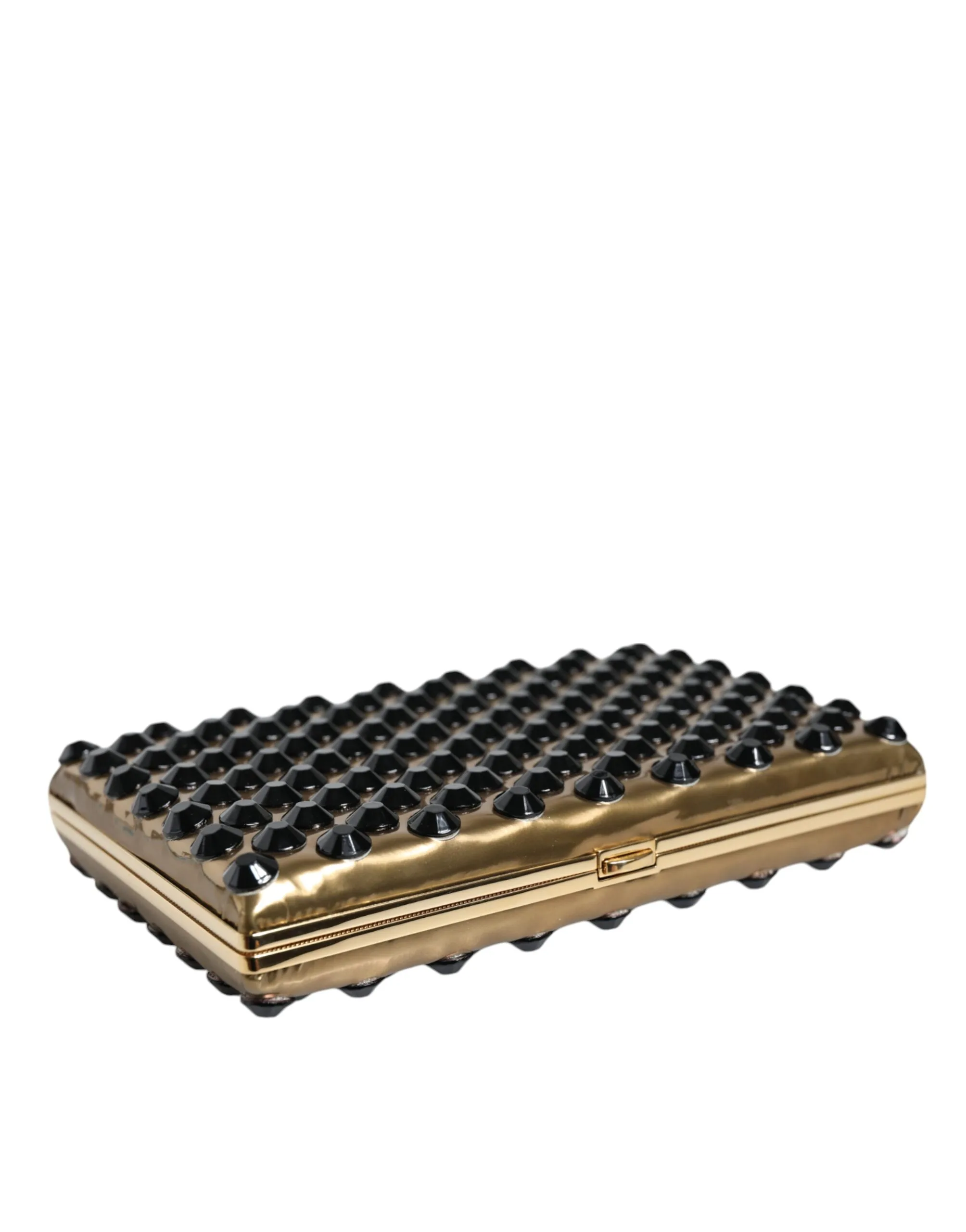 Gold Crystal Bifold Clutch Evening Party Women Purse Bag - Image 6