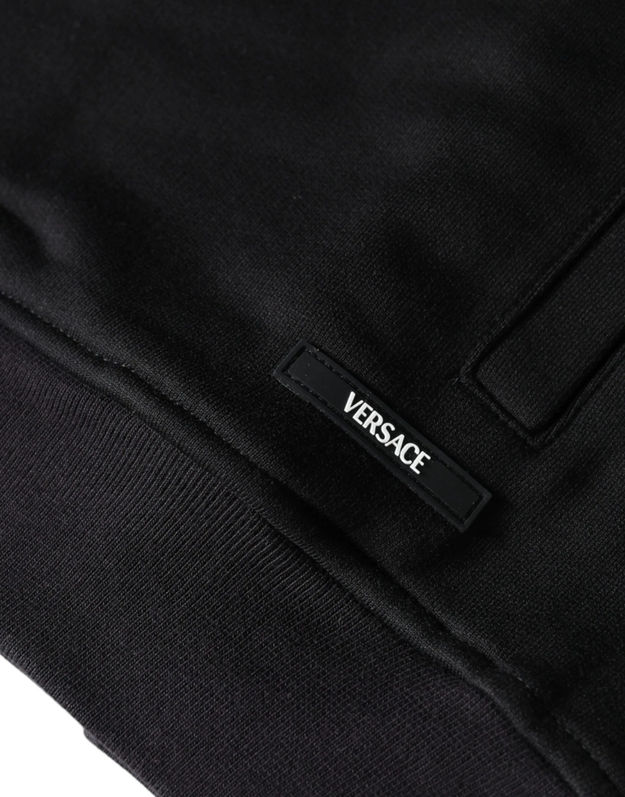 Black Medusa Print Cotton Full Zip HoodieSweatshirt Sweater - Image 6