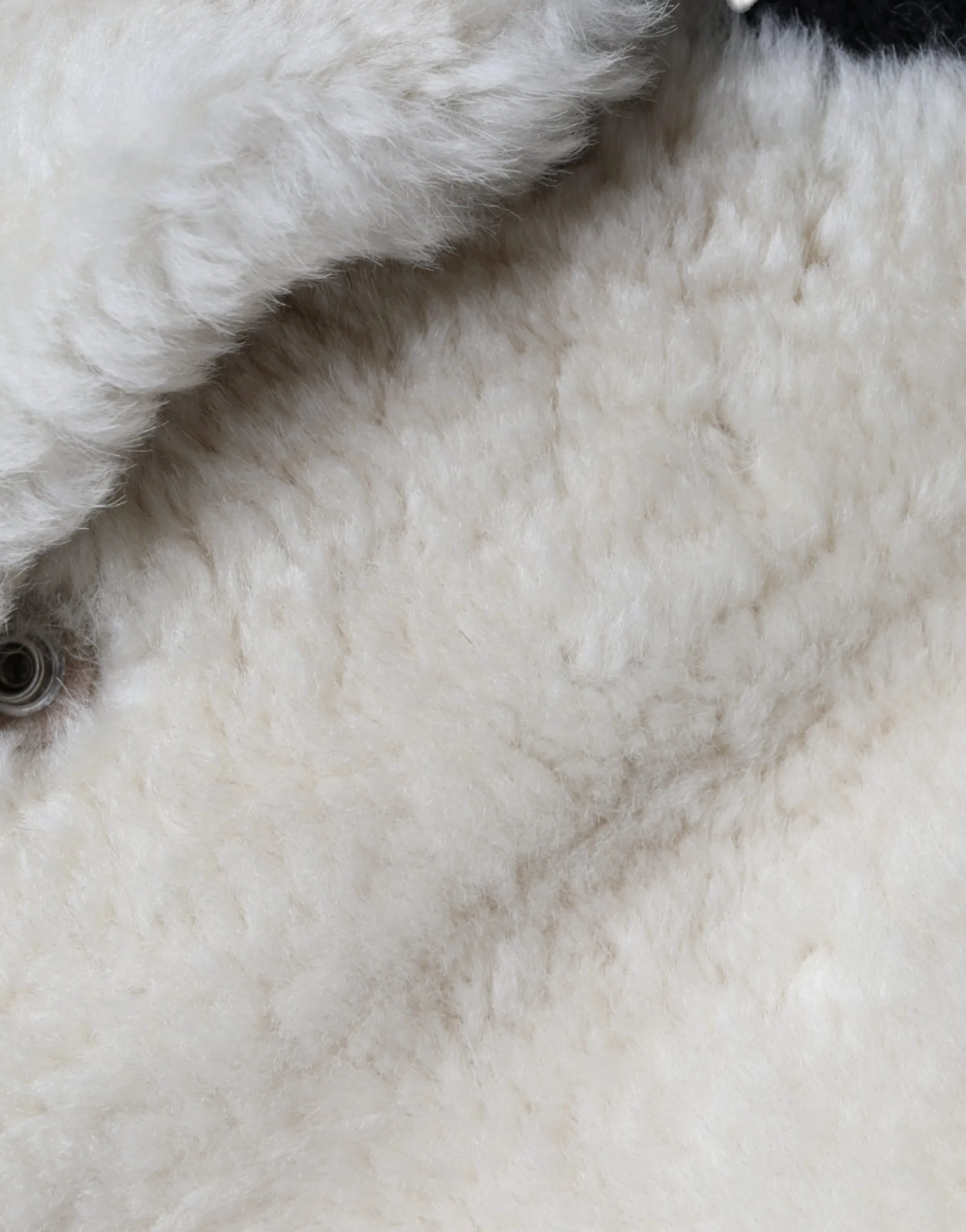 White WARRENFORD Shearling Leather Vest Coat Jacket - Image 6