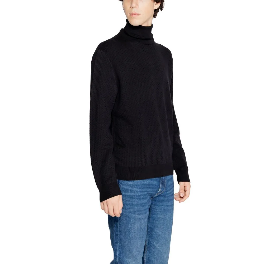 Black Cotton Turtleneck - Image 4