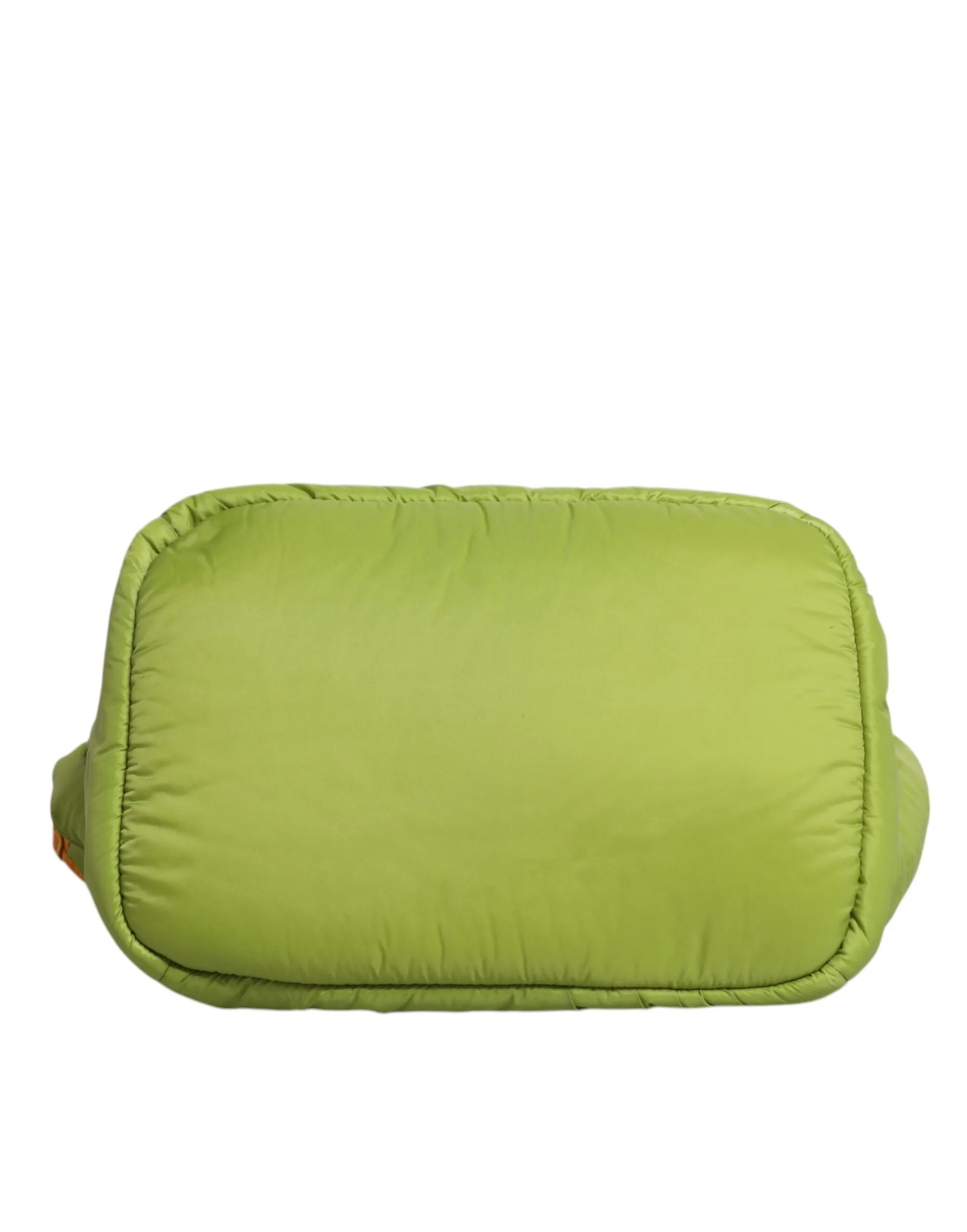 Green Nylon Padded Logo Plaque Tote Crossbody Bag - Image 5