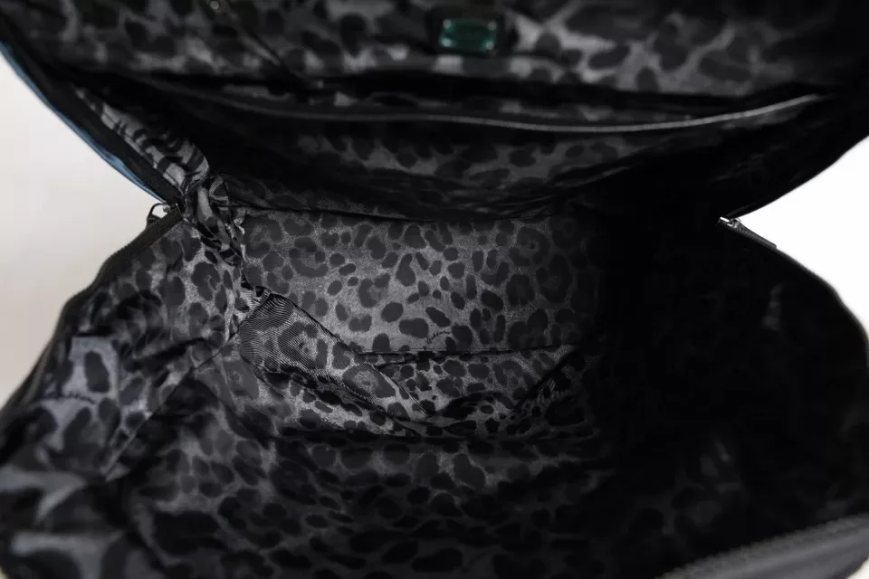 Black Nylon DG Logo School Backpack Bag - Image 5