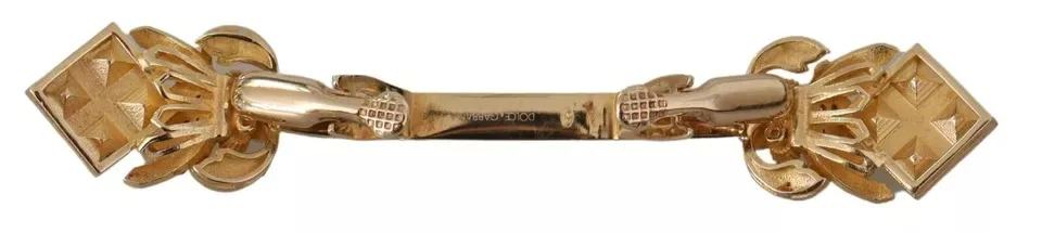 Gold Plated 925 Sterling Silver Crystal Collar Stop Brooch - Image 4