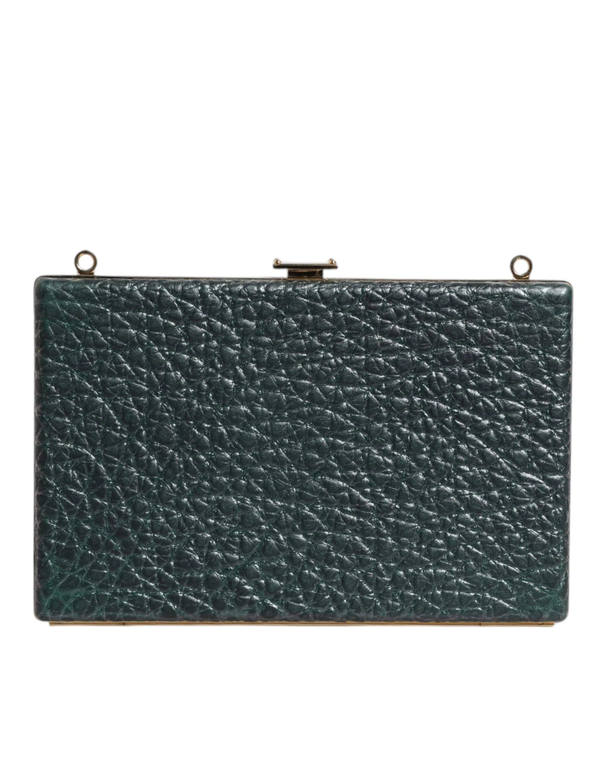 Black Leather Clutch Evening Crossbody Bag - Image 3
