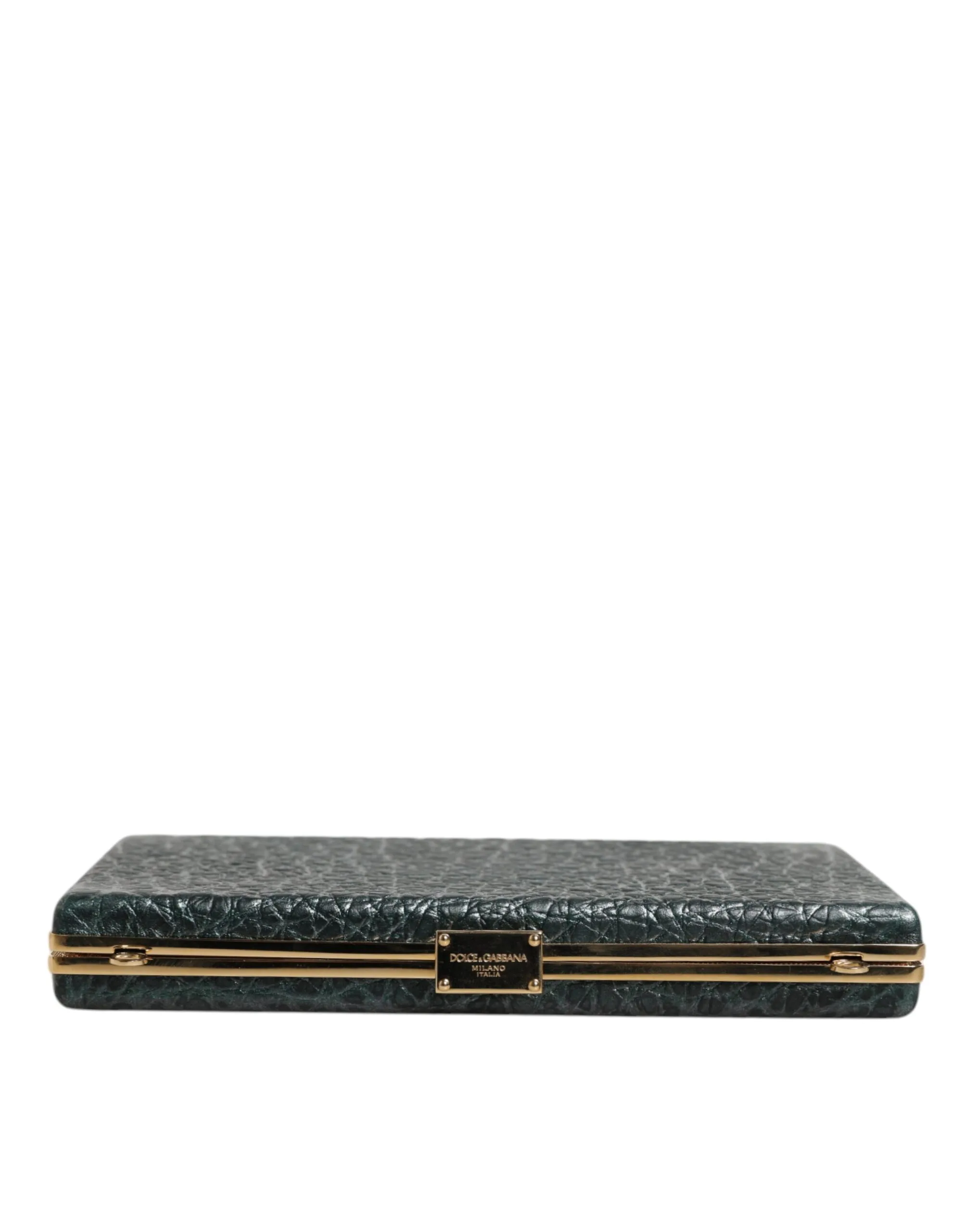 Black Leather Clutch Evening Crossbody Bag - Image 4