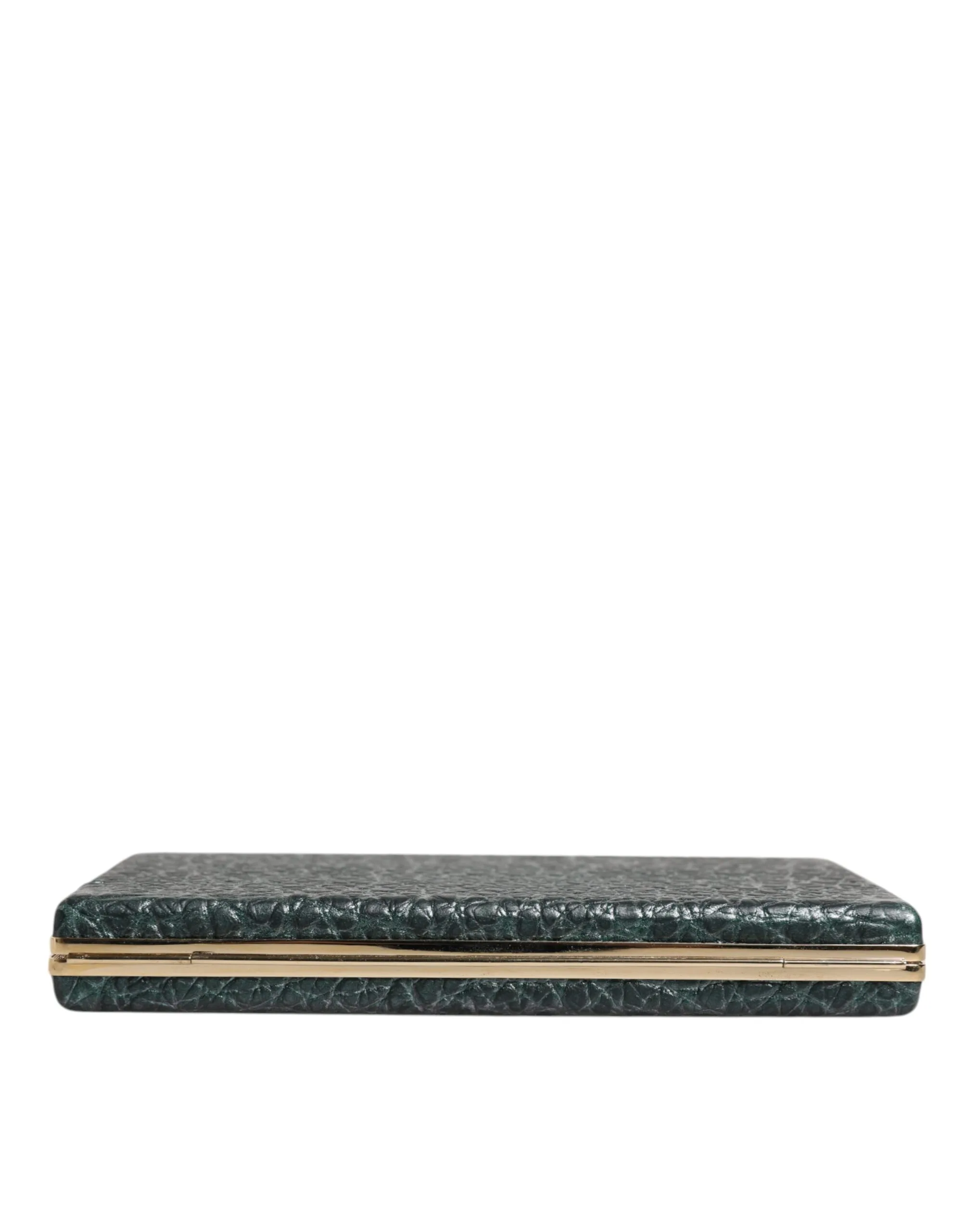 Black Leather Clutch Evening Crossbody Bag - Image 5