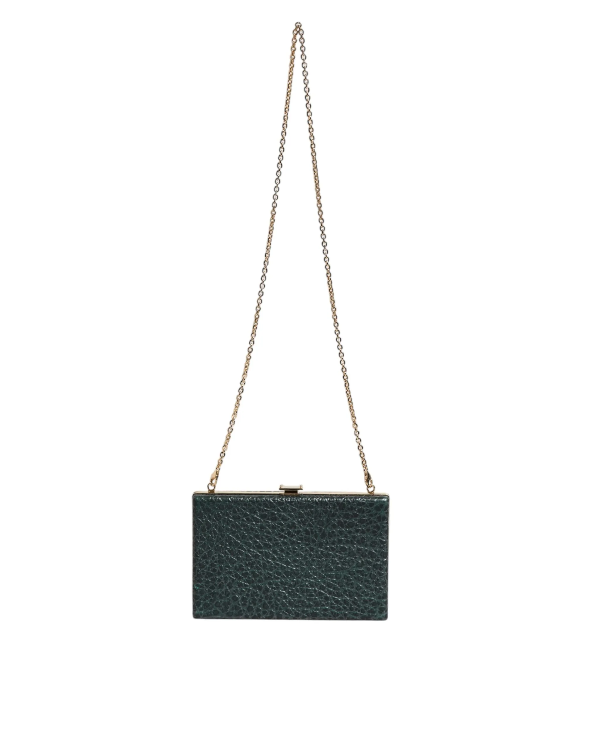 Black Leather Clutch Evening Crossbody Bag - Image 7
