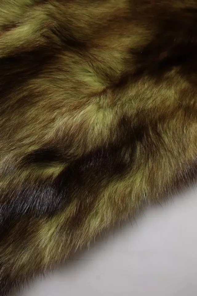Multicolor Fur Shawl Neck Wrap Cover Collar Scarf - Image 4