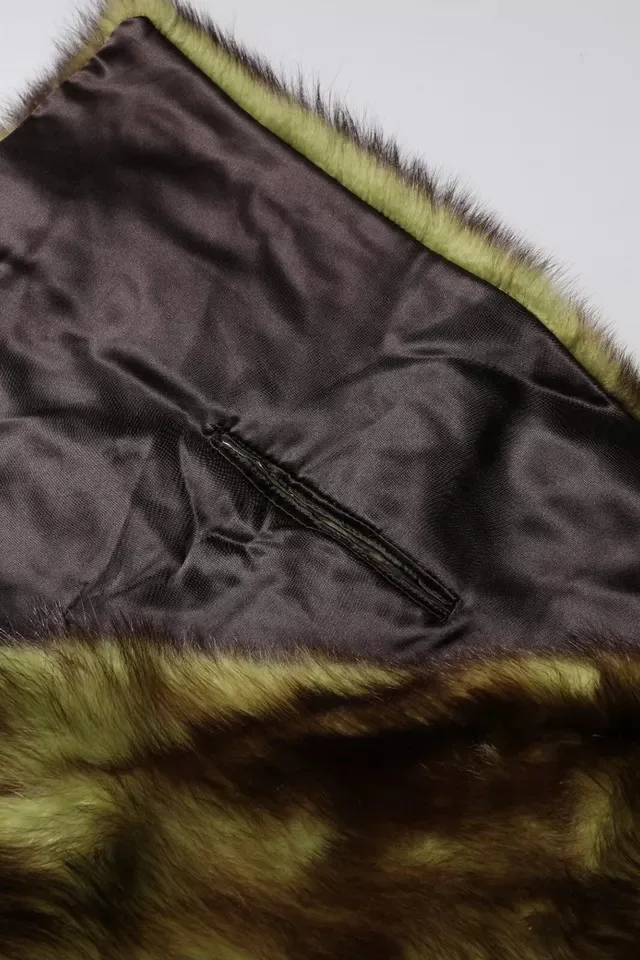 Multicolor Fur Shawl Neck Wrap Cover Collar Scarf - Image 6