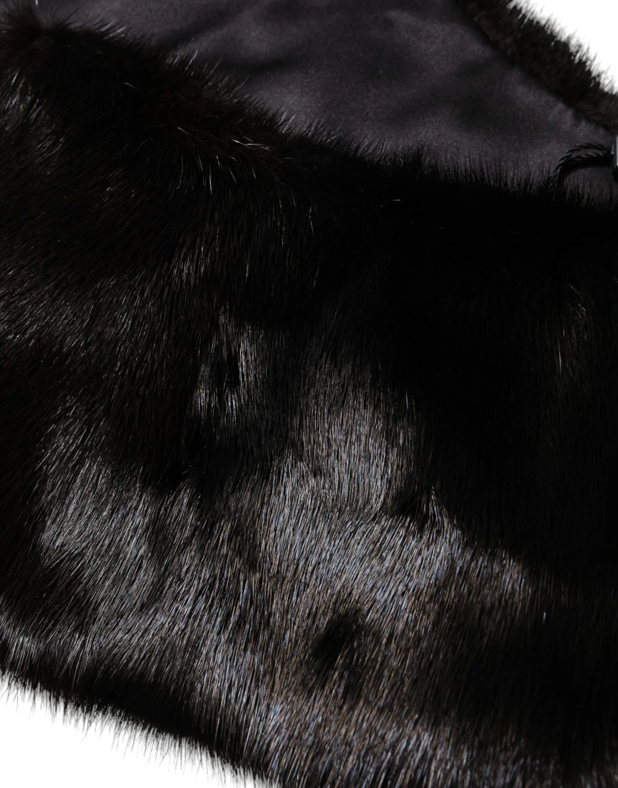 Black Fur Shawl Neck Wrap Cover Collar Scarf - Image 4