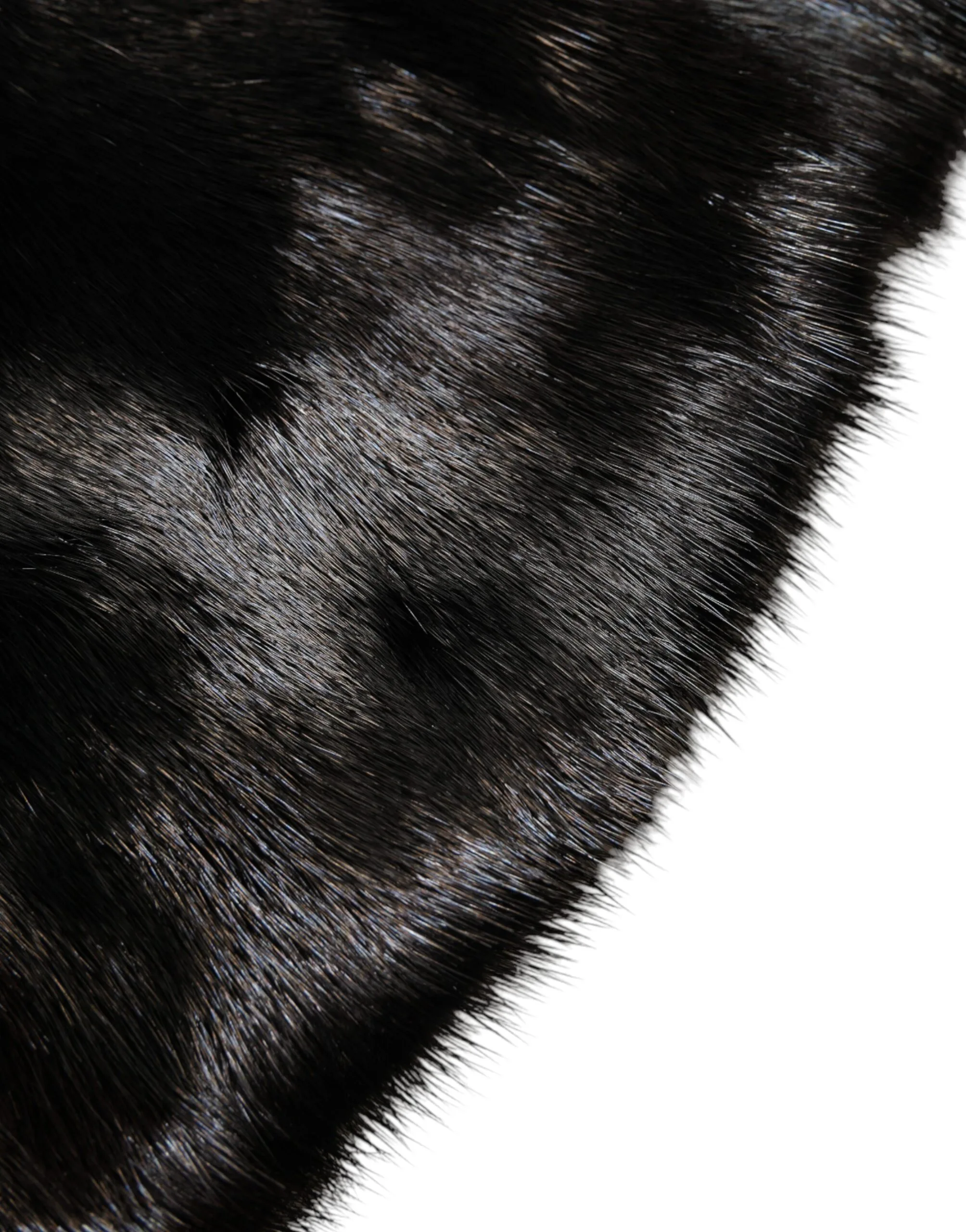 Black Fur Shawl Neck Wrap Cover Collar Scarf - Image 5