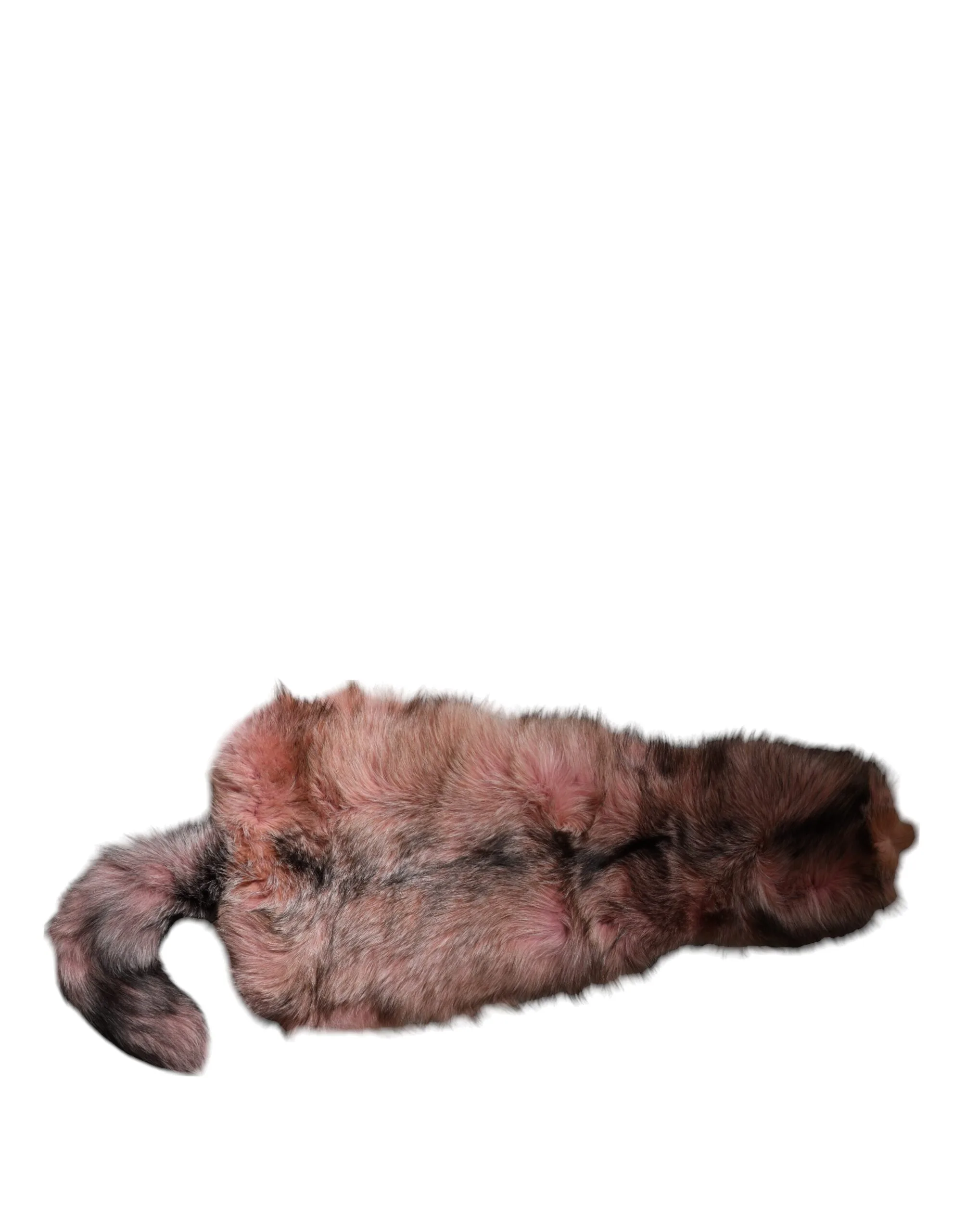 Pink Frost Fox Fur Neck Warmer Winter Scarf - Image 4