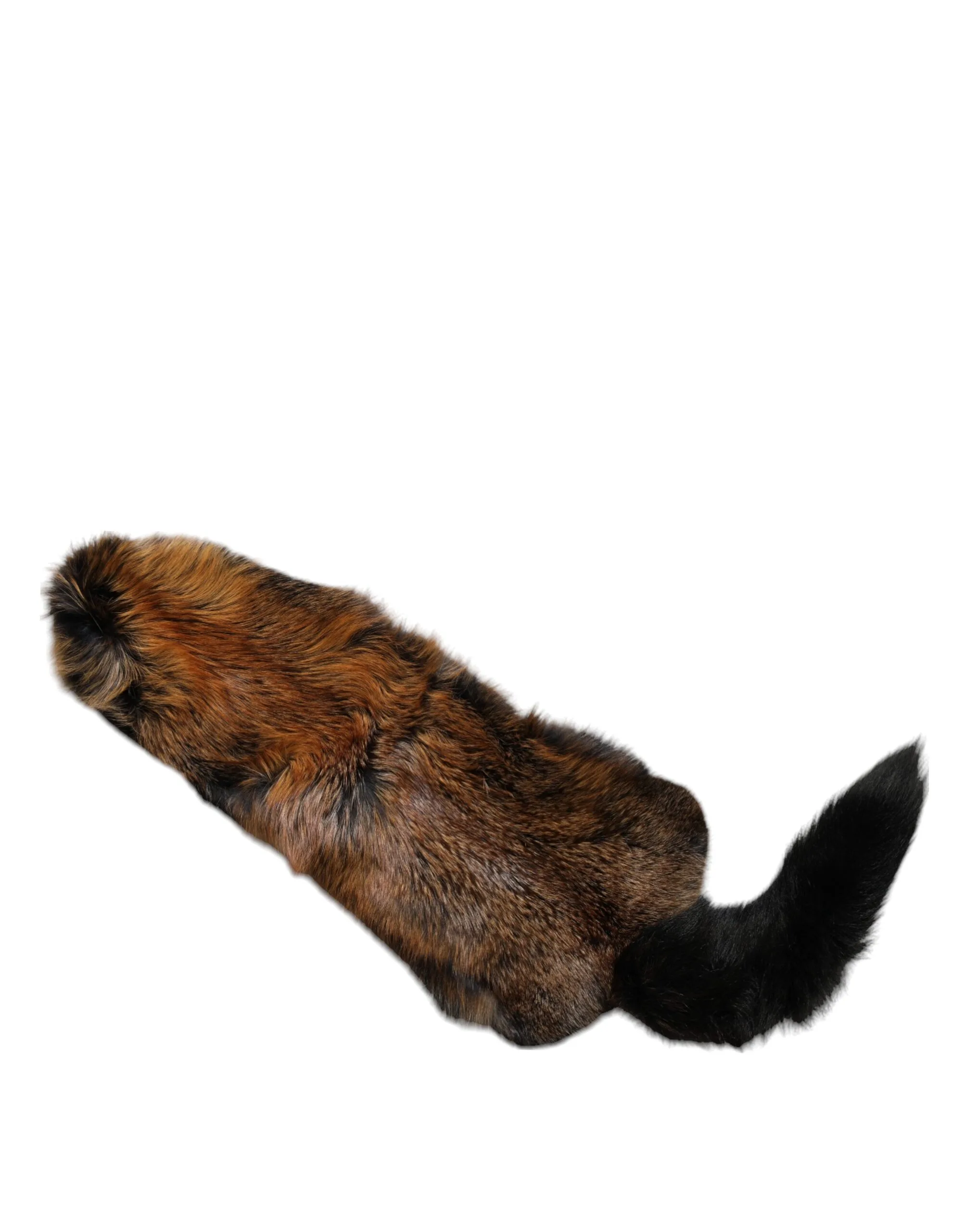 Brown Red Fox Fur Neck Warmer Winter Scarf - Image 4