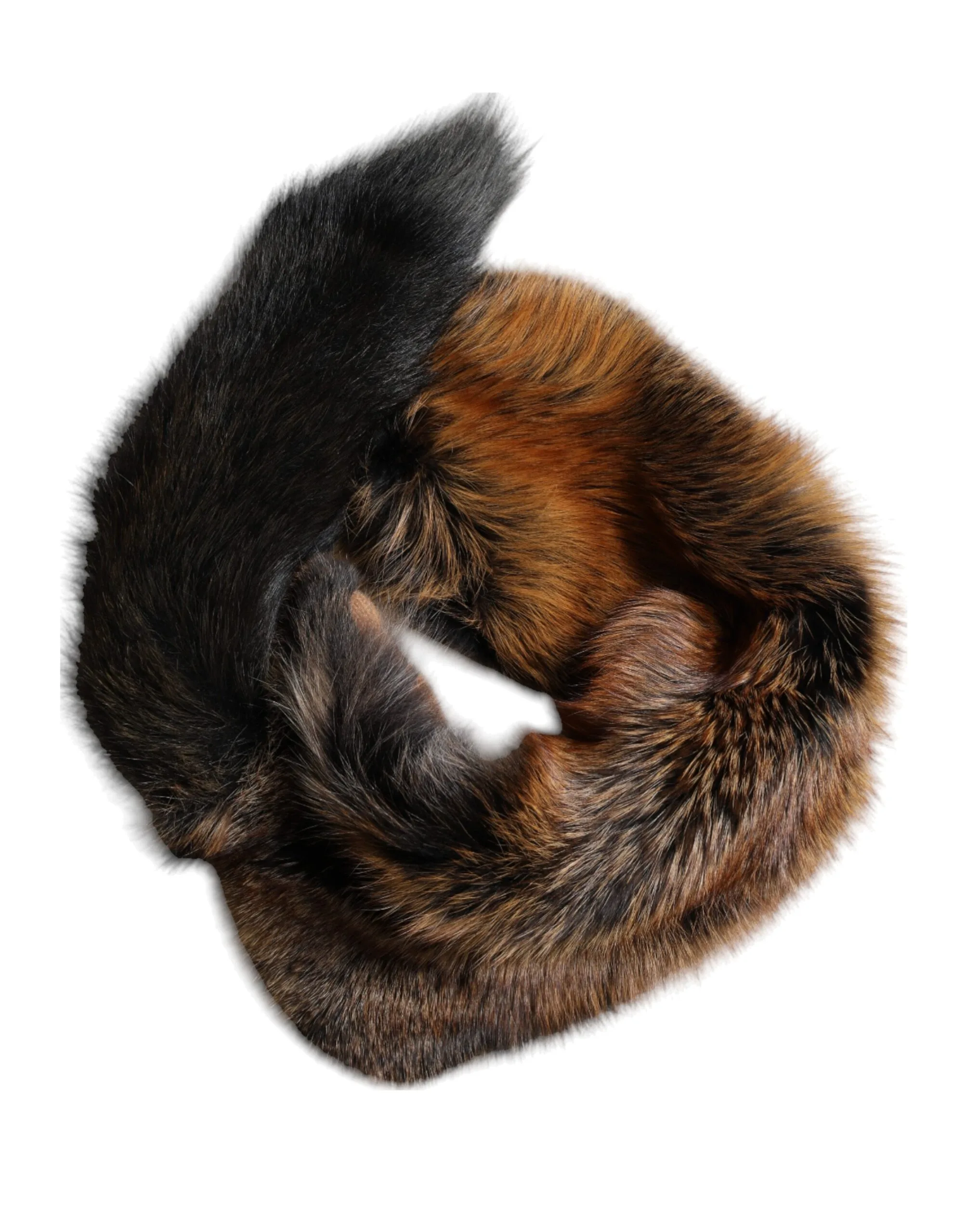 Brown Red Fox Fur Neck Warmer Winter Scarf - Image 7