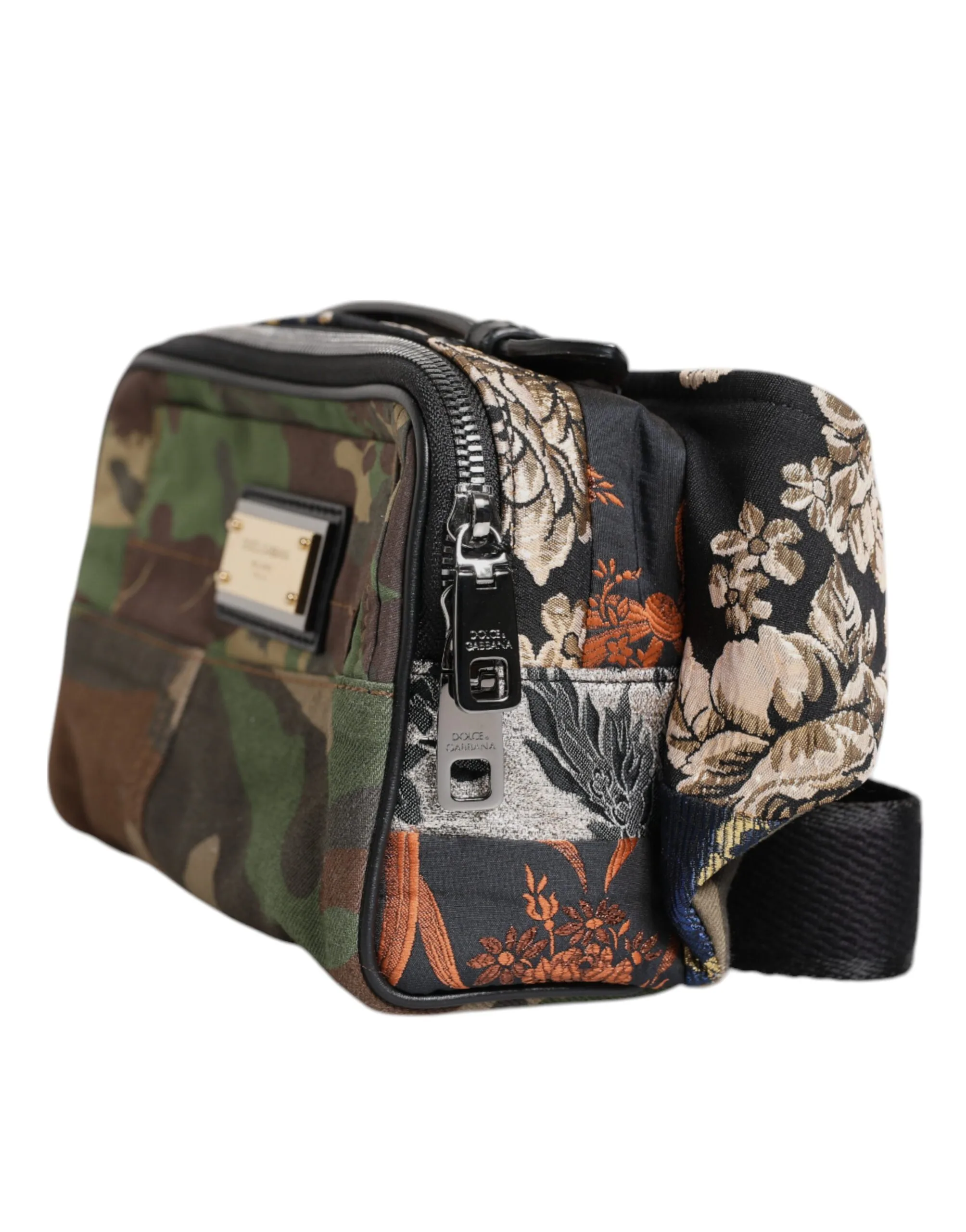 Multicolor Camouflage Patchwork Logo Waist Fanny Pack Bag - Image 2