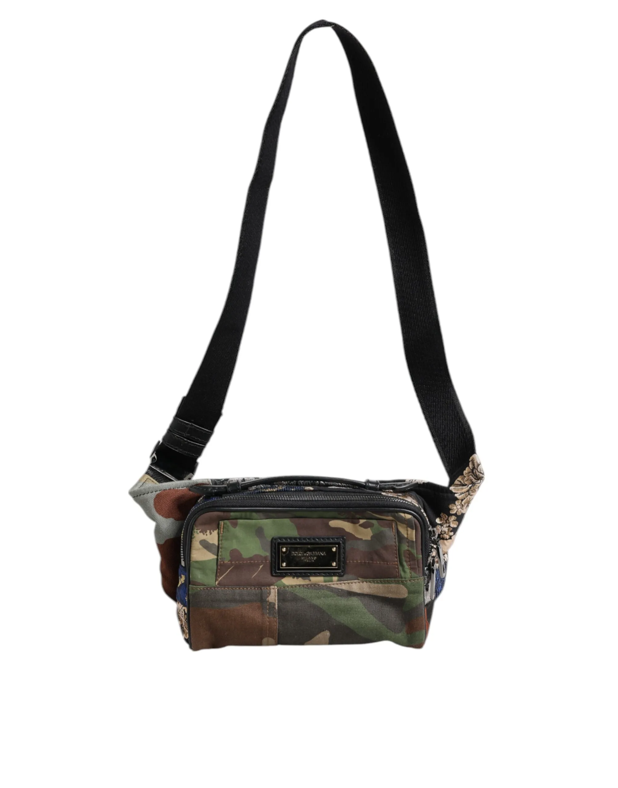 Multicolor Camouflage Patchwork Logo Waist Fanny Pack Bag - Image 5